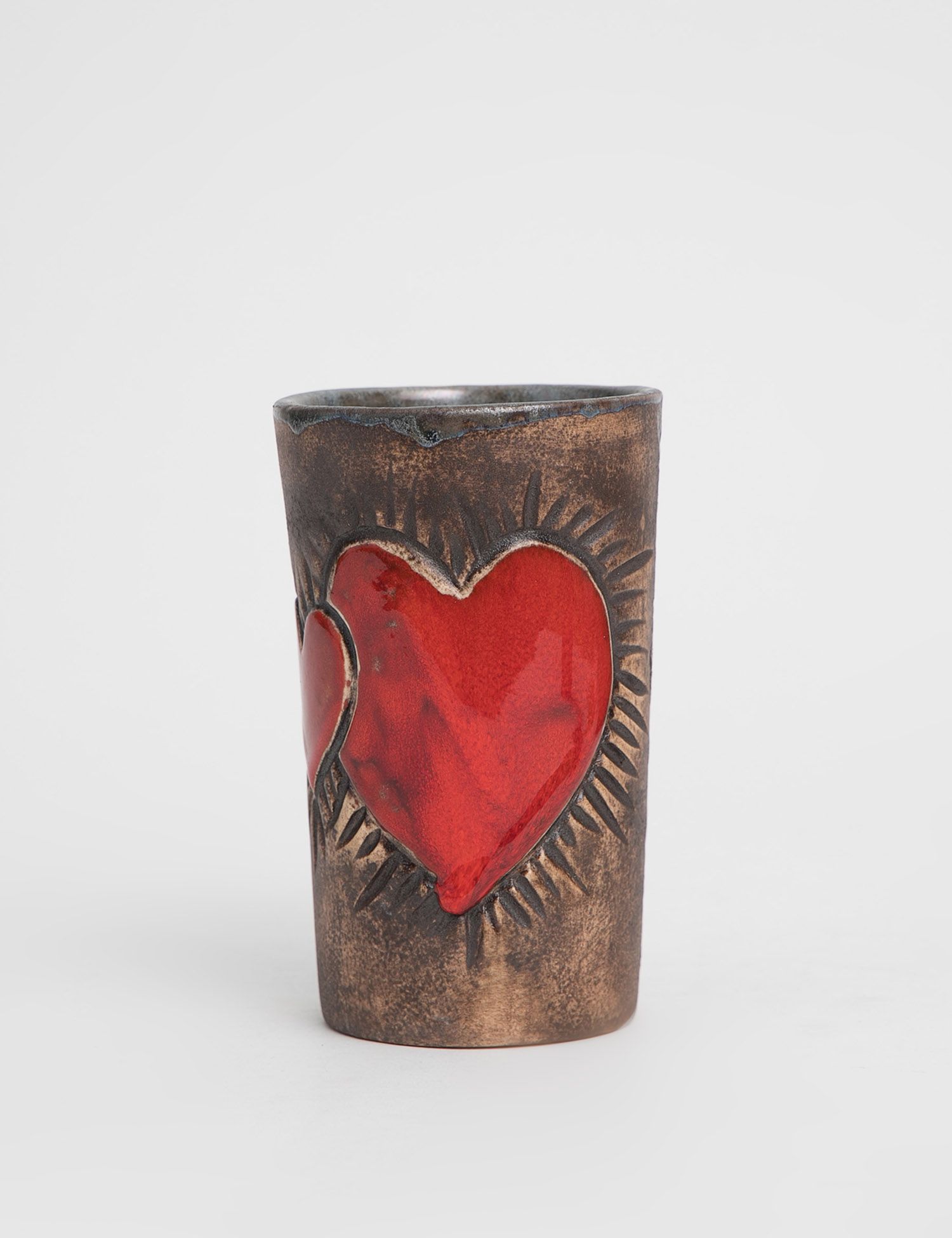 Картинка Коричнева керамічна склянка