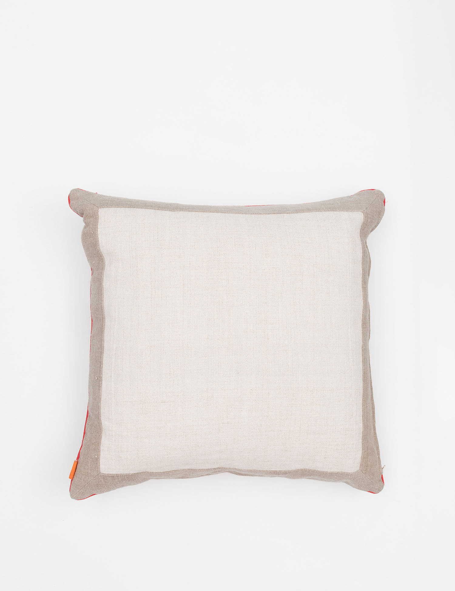 Картинка Сіра подушка з вишивкою 50*50 см