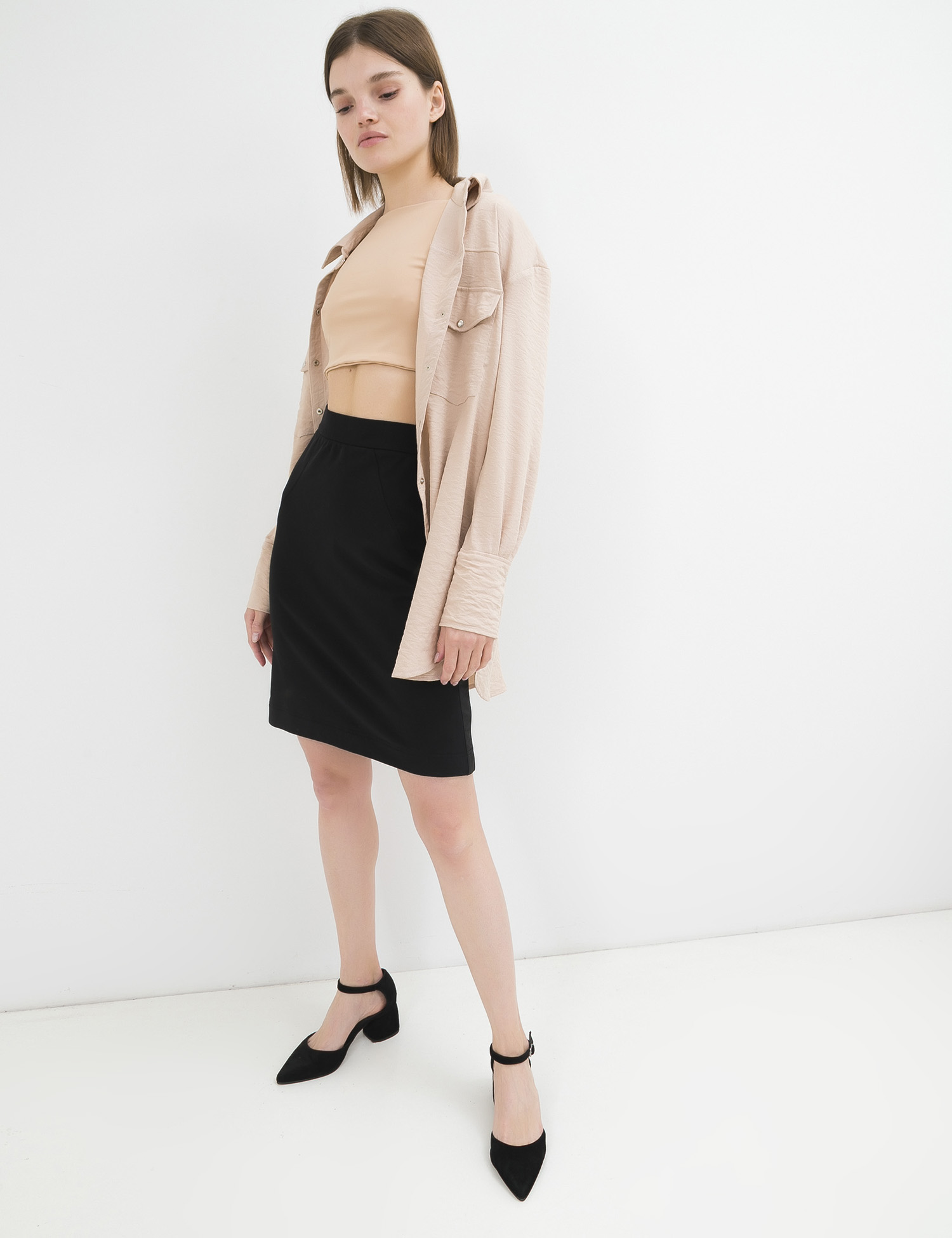 Картинка Жіноча чорна спідниця