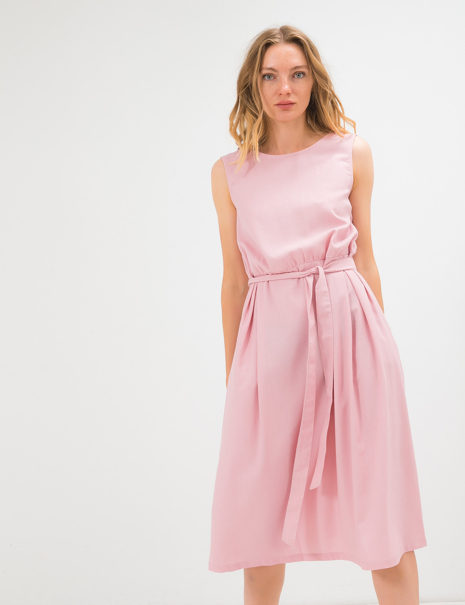 Картинка Рожева сукня з льону