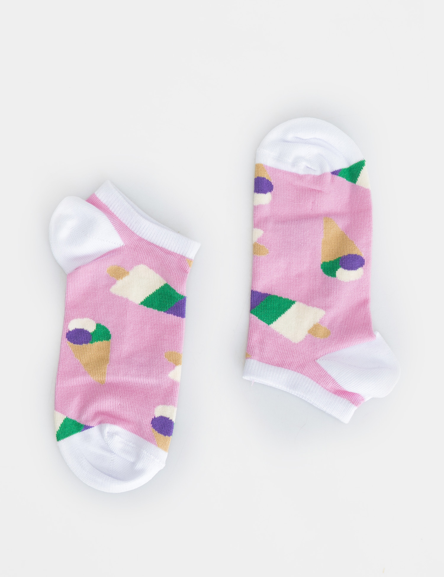 Картинка Жіночі рожеві шкарпетки з візерунком