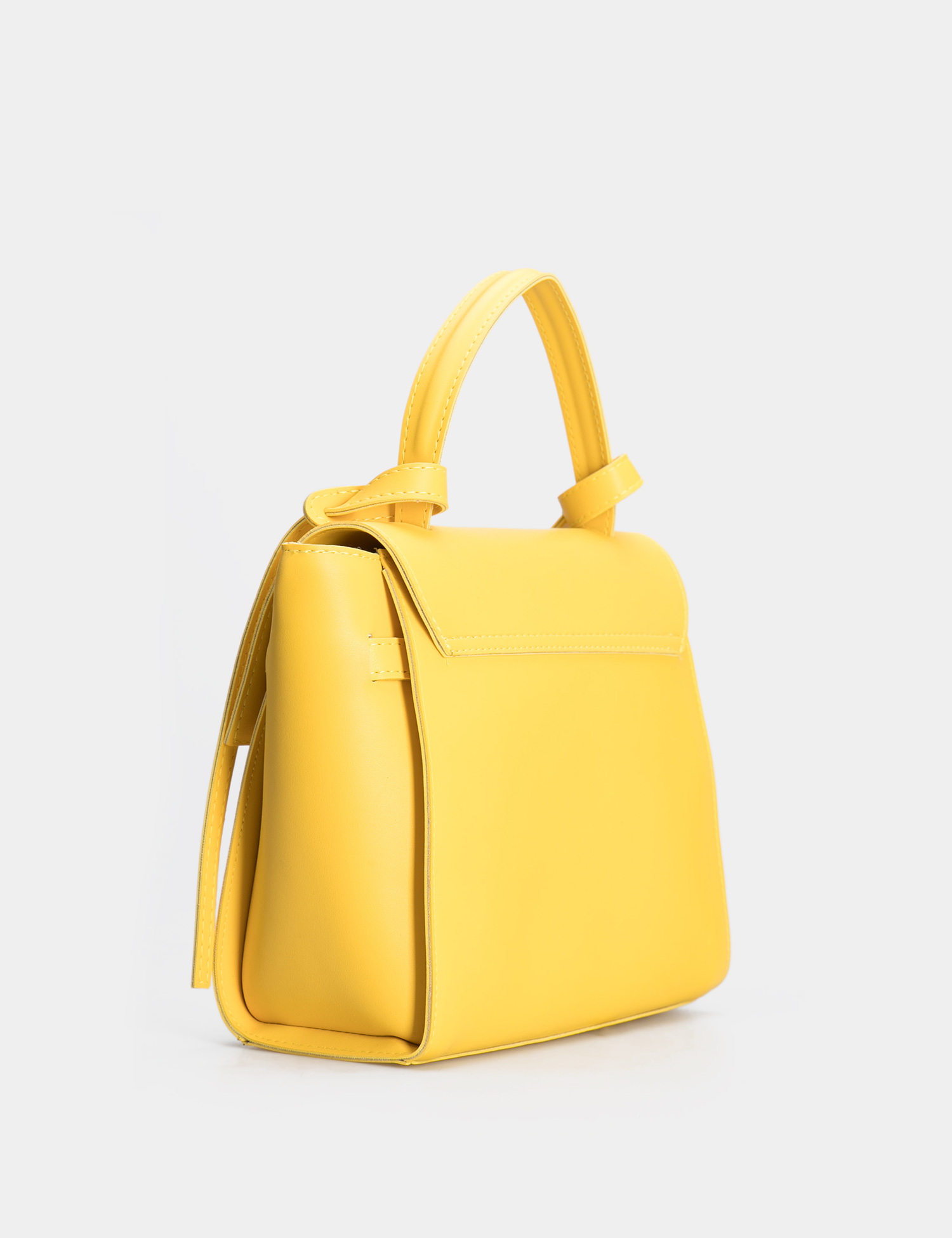 Картинка Жіноча жовта сумка з екошкіри
