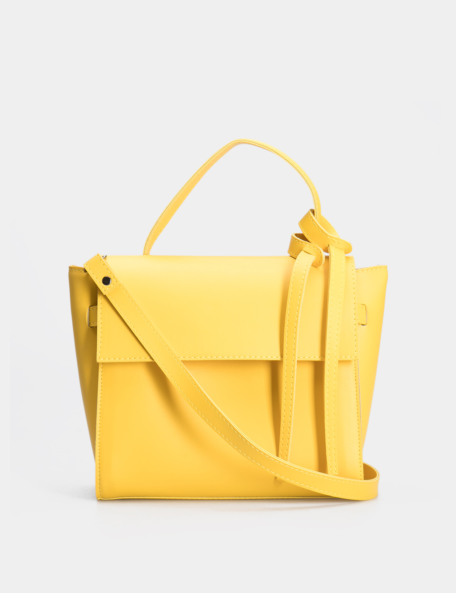 Картинка Жіноча жовта сумка з екошкіри