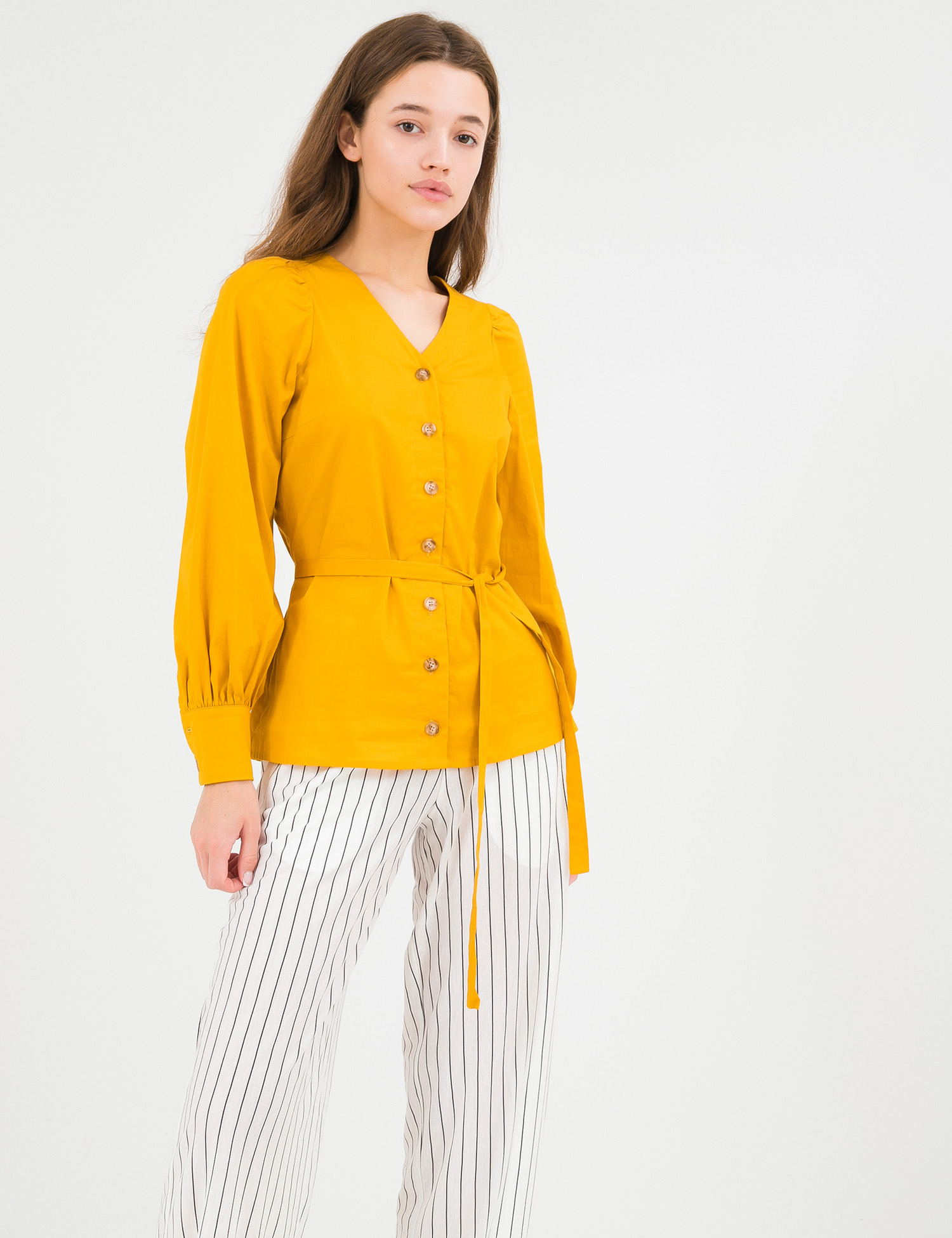 Картинка Жіноча жовта блуза