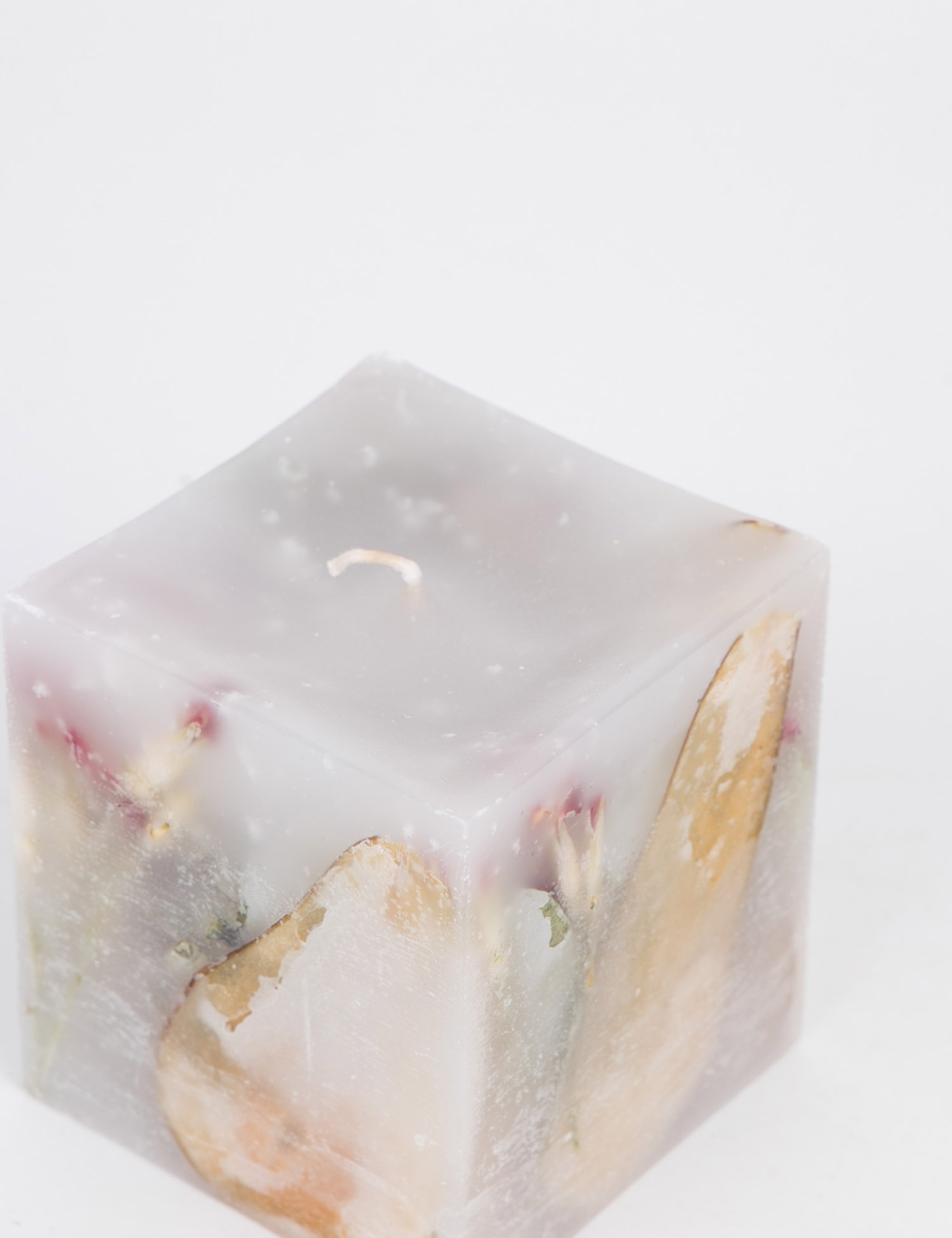 Картинка Свічка з сухоцвітом Frozen flowers