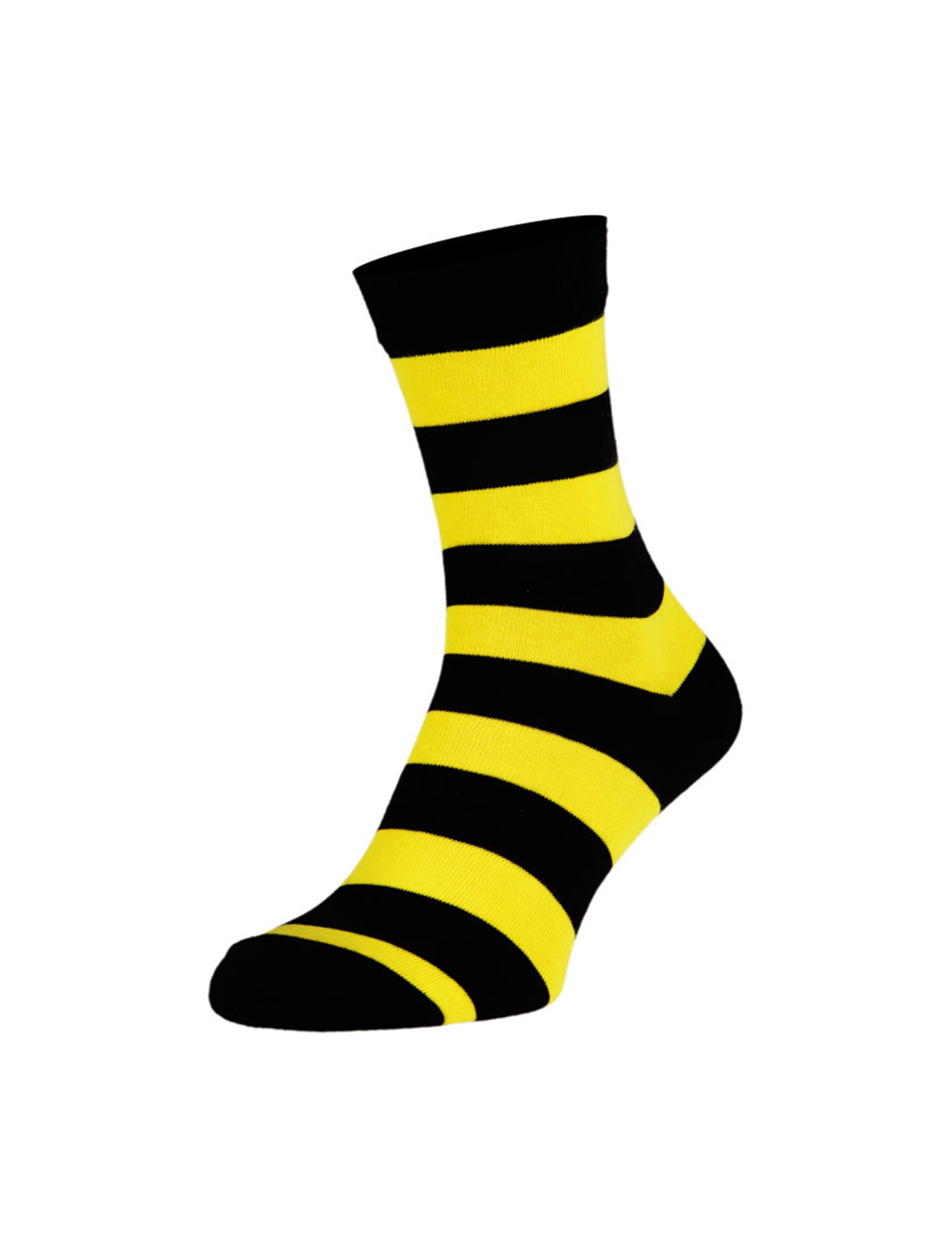 Картинка Жовто-чорні шкарпетки в смужку