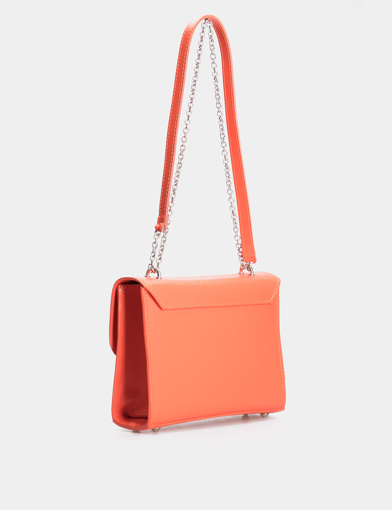 Картинка Жіноча помаранчева шкіряна сумка