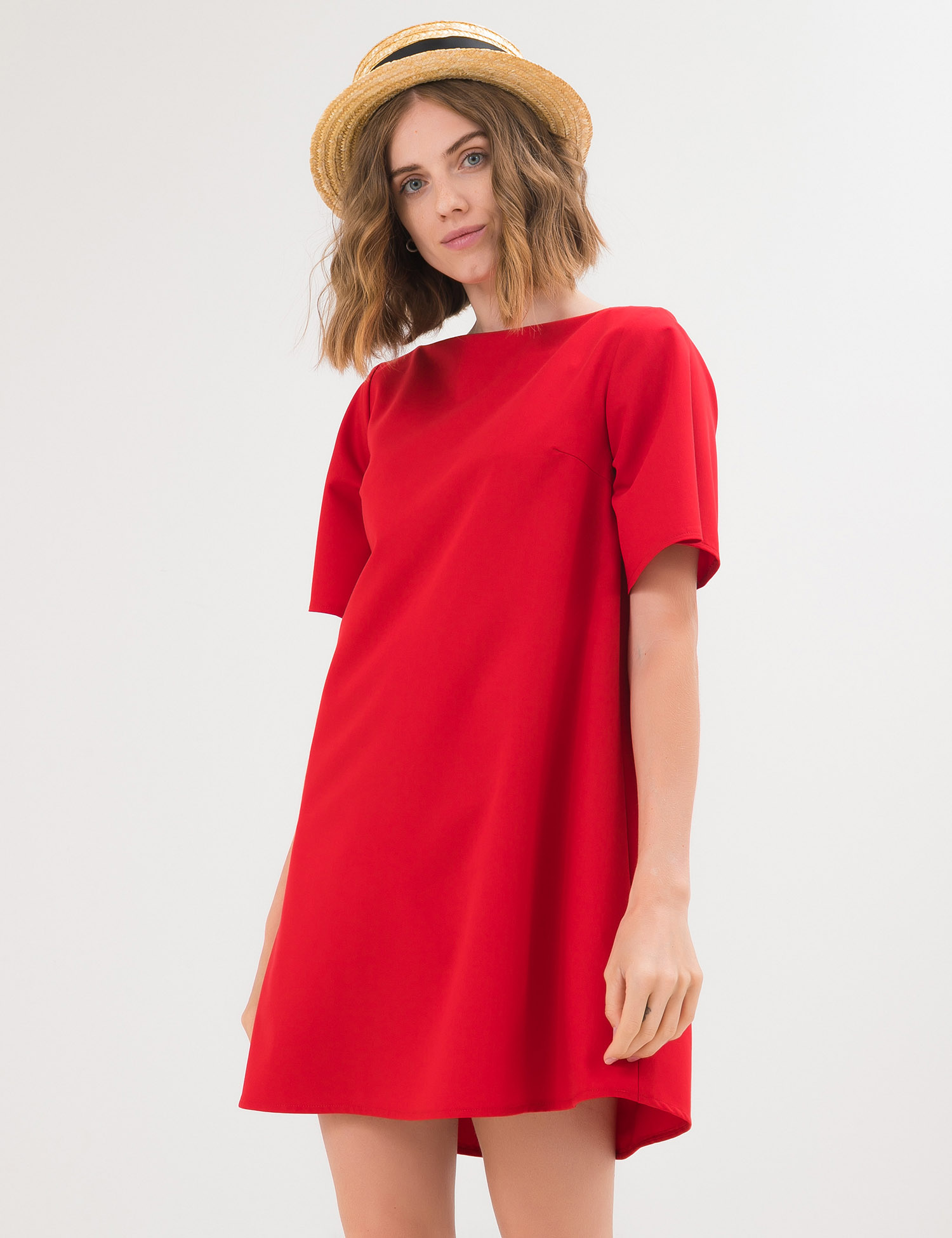 Картинка Червона сукня А-силуету
