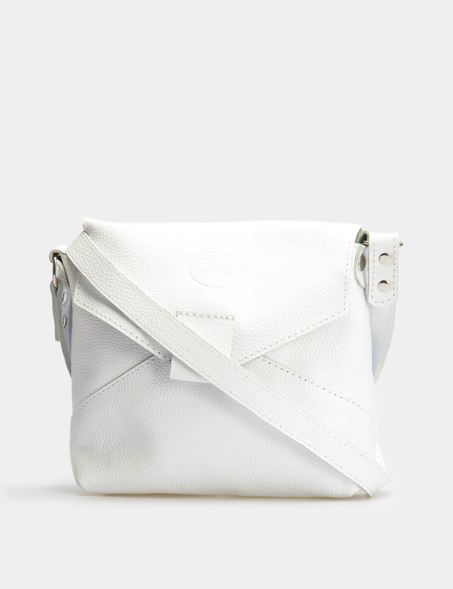 Картинка Жіноча біла шкіряна сумка