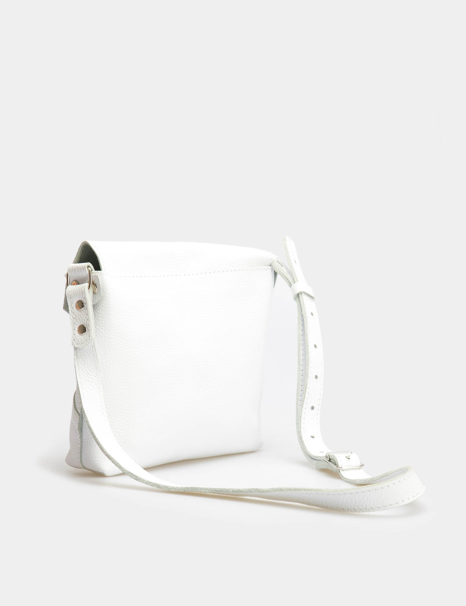 Картинка Жіноча біла шкіряна сумка