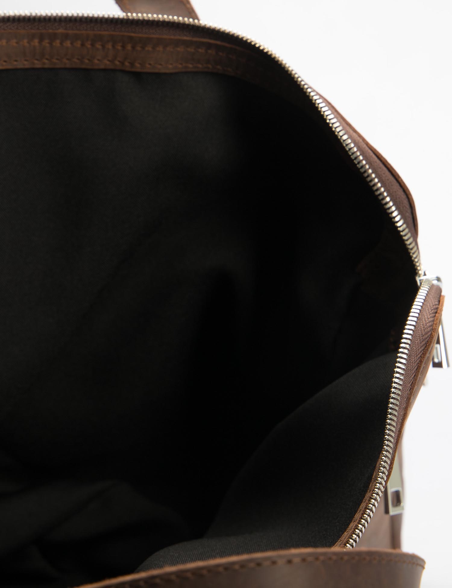Картинка Темно-коричнева шкіряна сумка месенджер