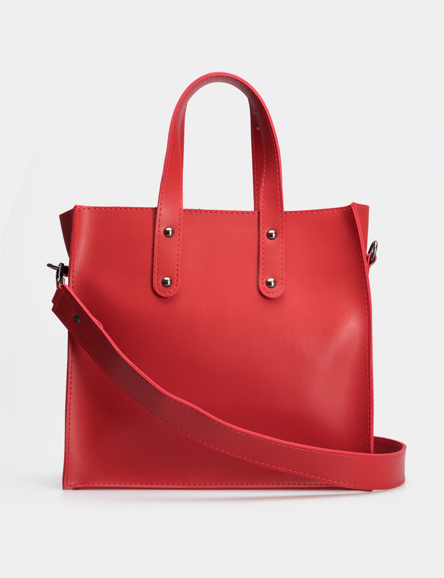 Картинка Жіноча червона сумка з екошкіри