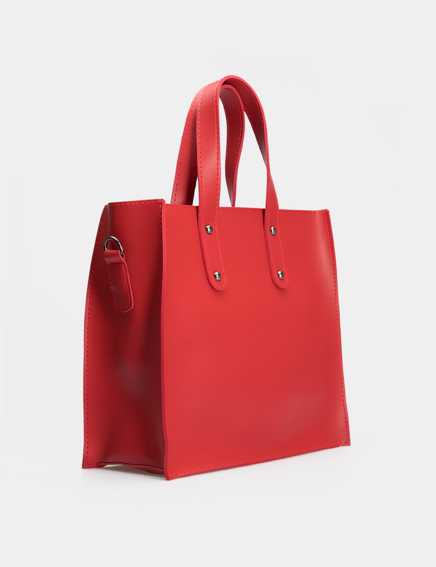 Картинка Жіноча червона сумка з екошкіри