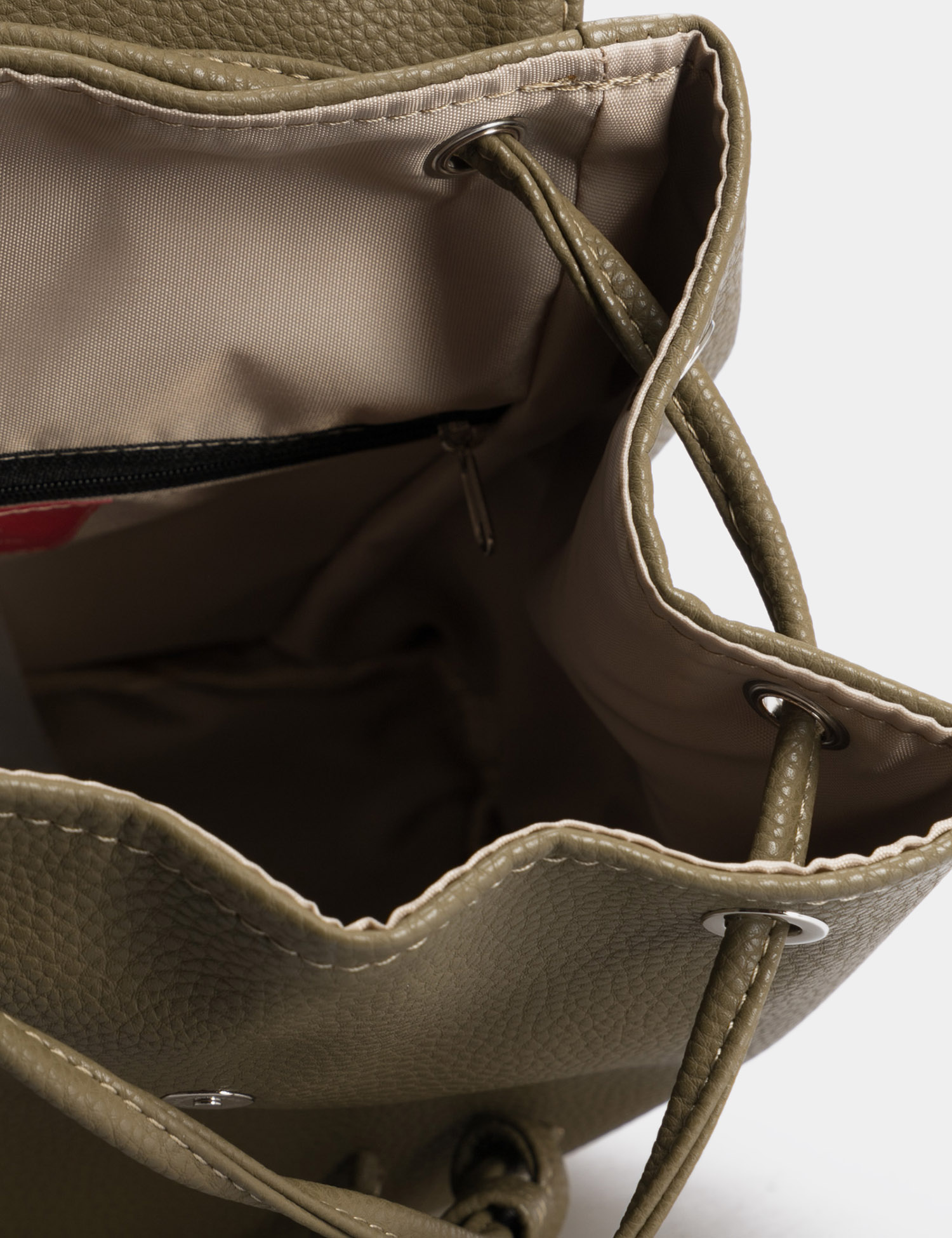 Картинка Жіночий темно-зелений рюкзак з екошкіри