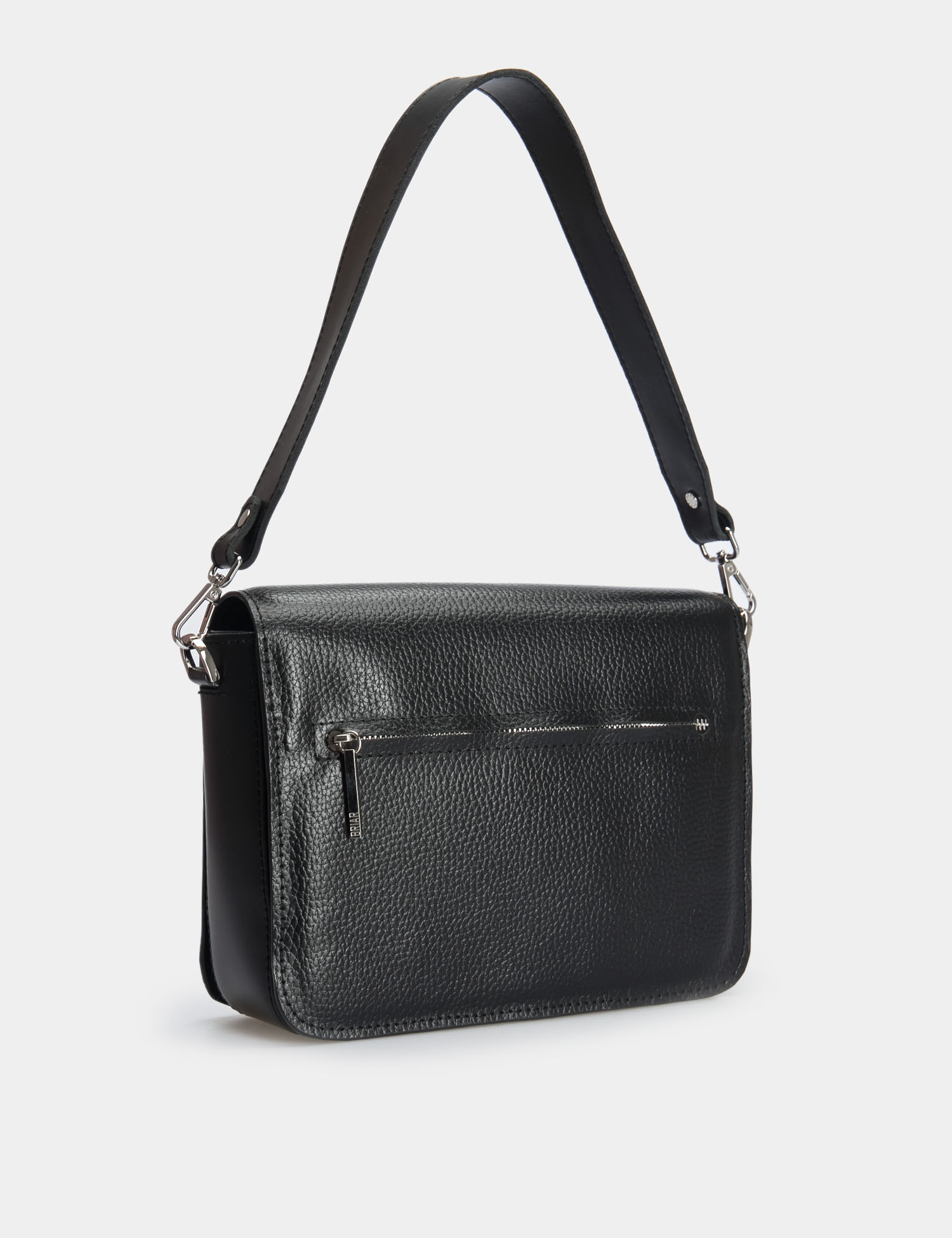 Картинка Жіноча чорна шкіряна сумка