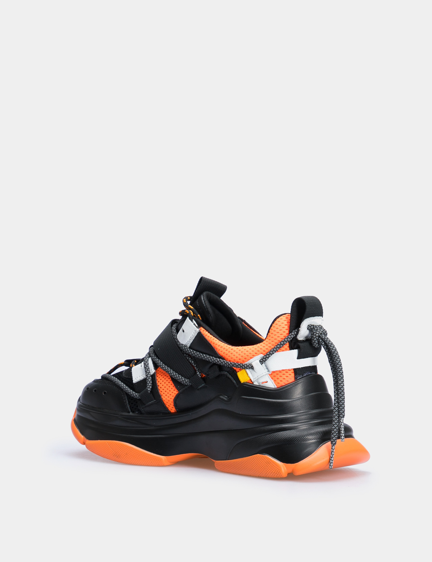 Картинка Жіночі чорно-помаранчеві кросівки