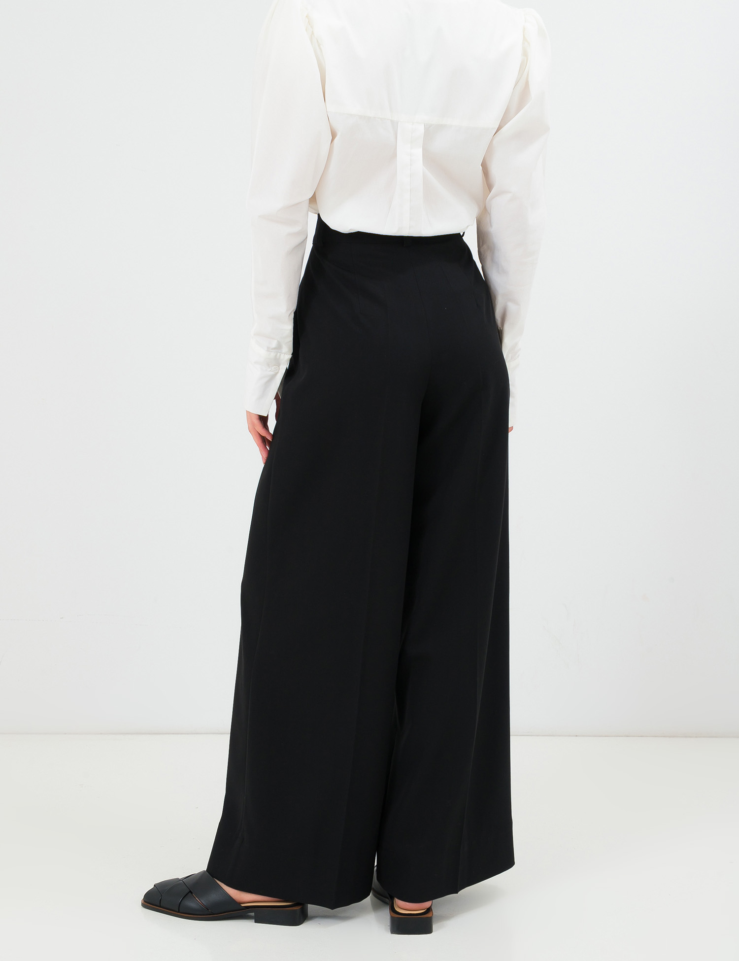 Картинка Жіночі чорні брюки палаццо