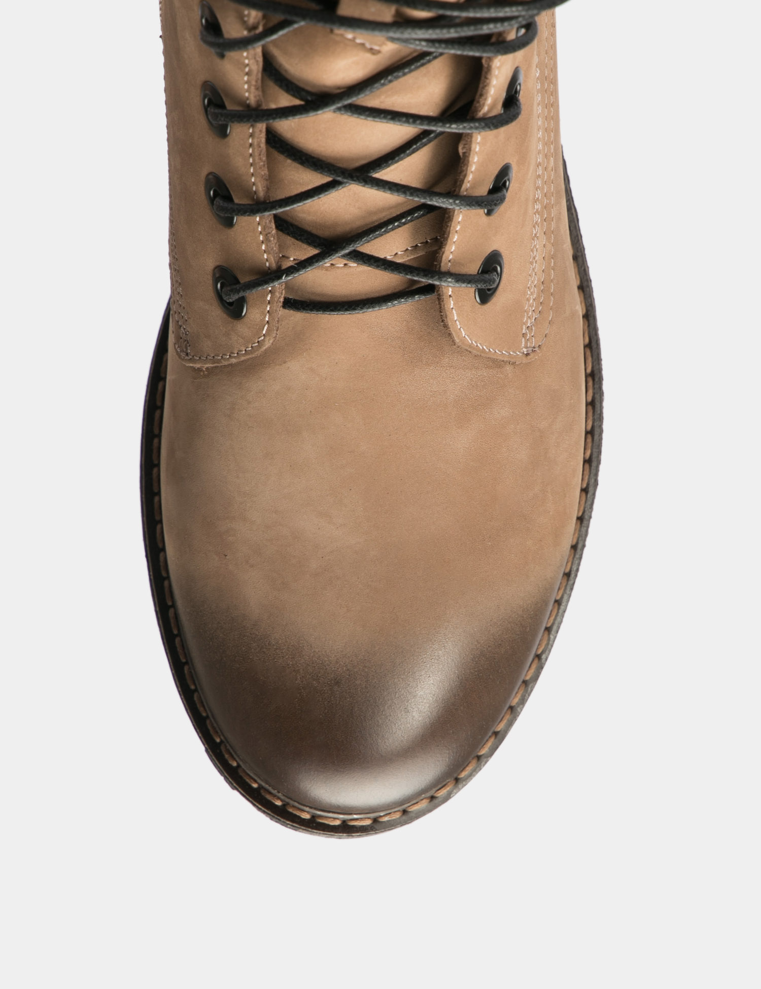 Картинка Жіночі світло-коричневі нубукові черевики