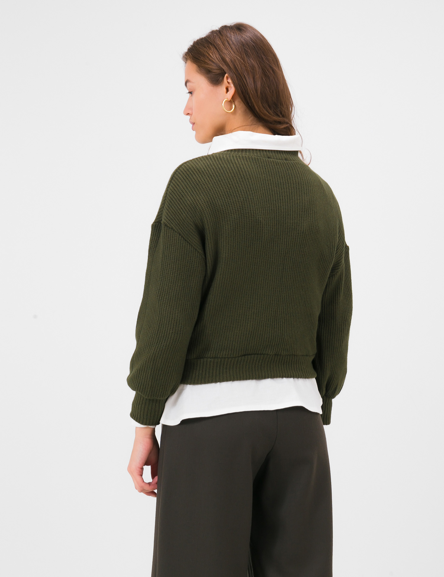Картинка Жіночий зелений светр