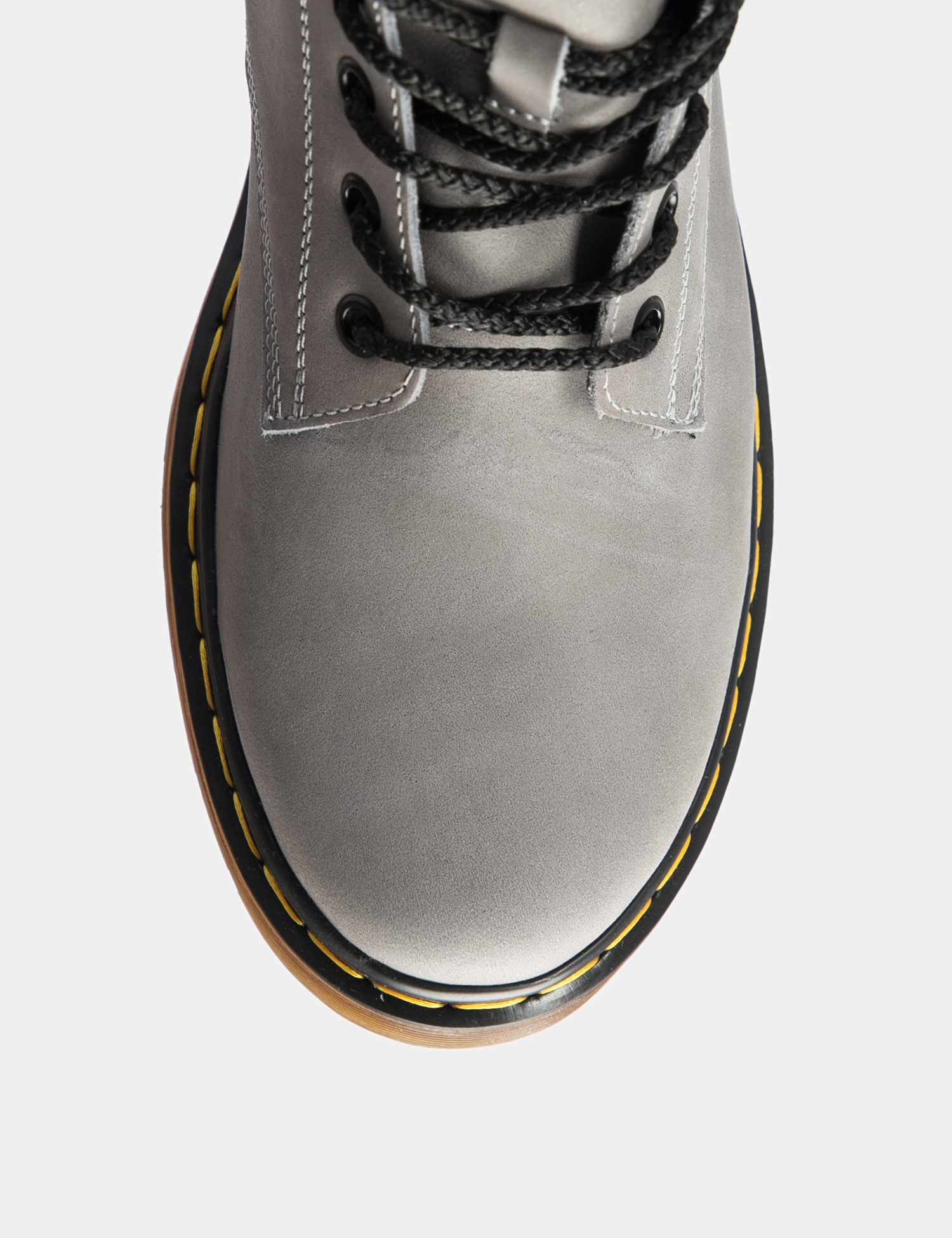 Картинка Жіночі сірі шкіряні черевики