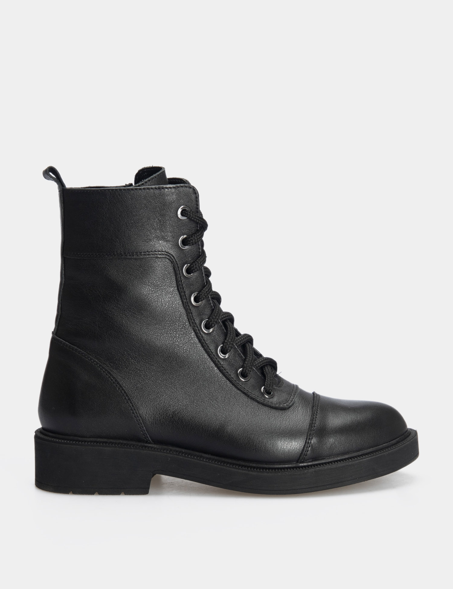 Картинка Жіночі чорні шкіряні черевики