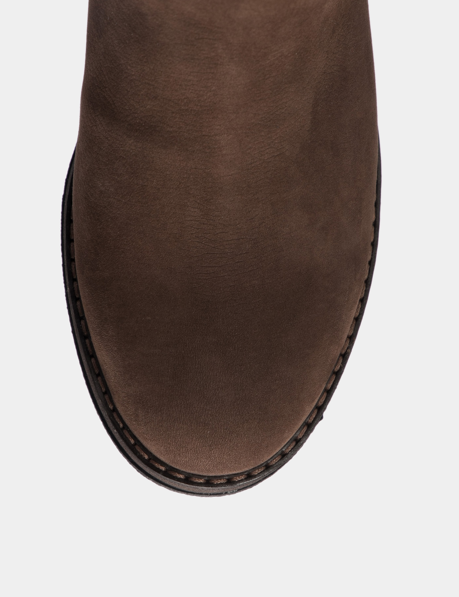 Картинка Жіночі коричневі нубукові черевики