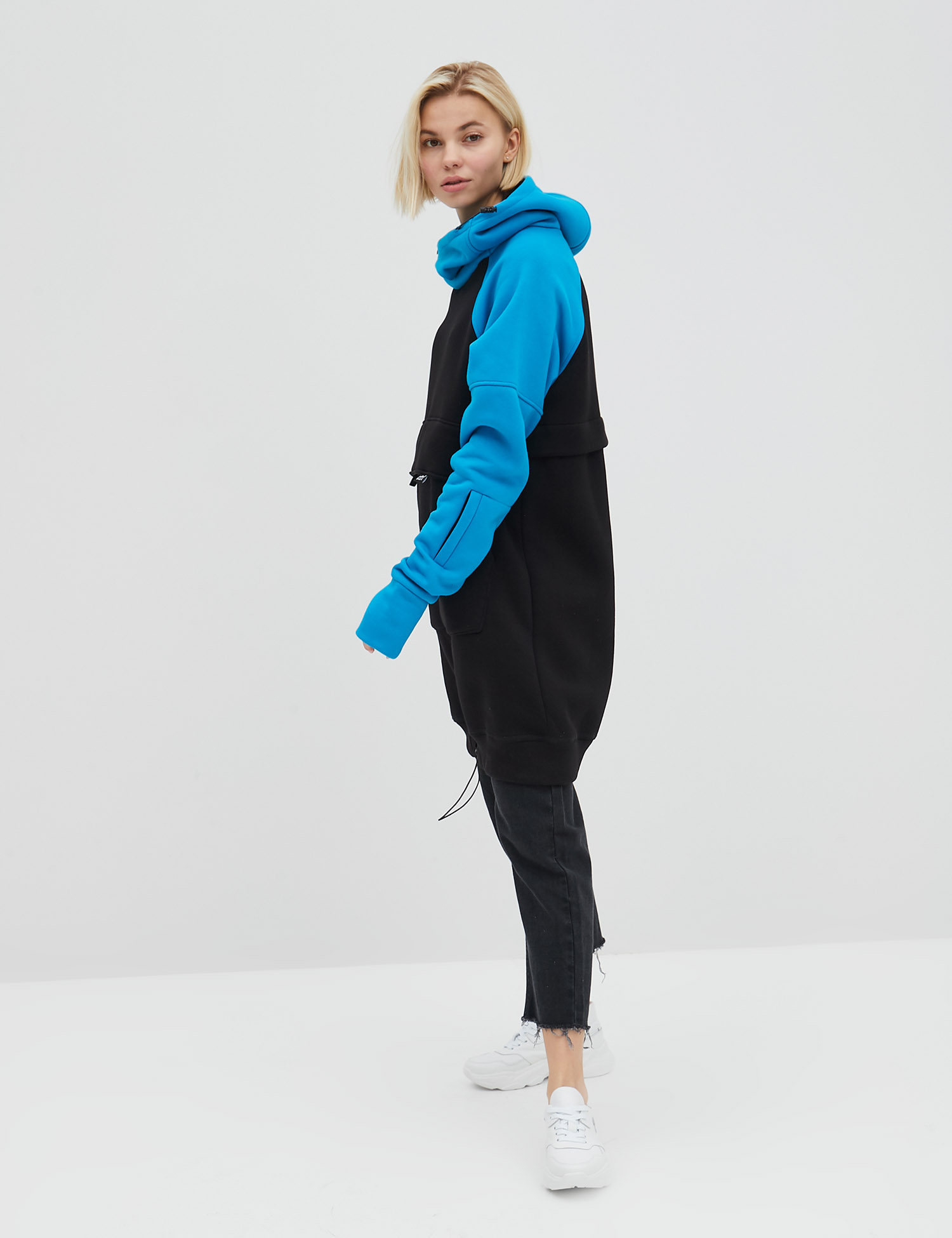 Картинка Чорне оверсайз худі