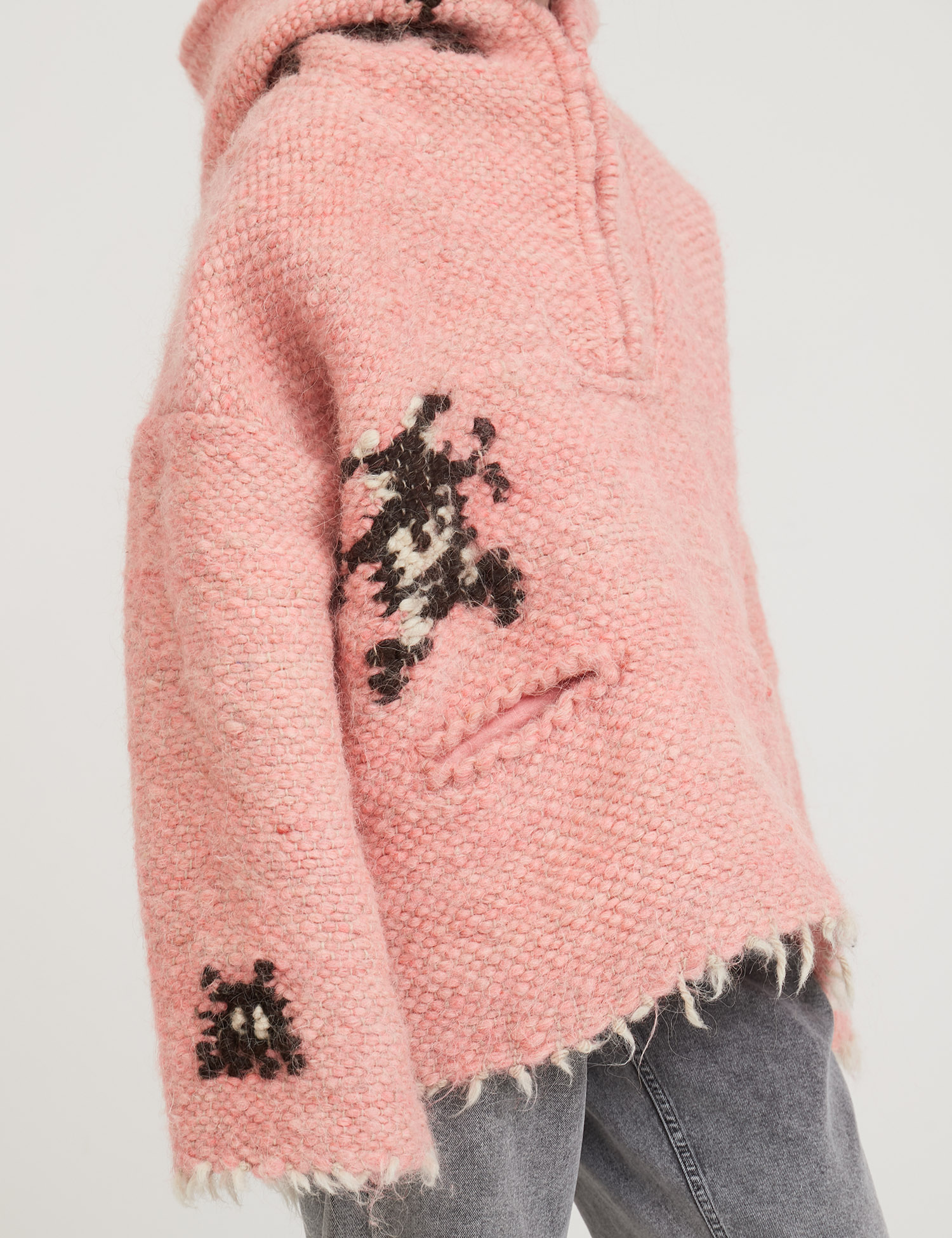 Картинка Жіноча рожева куртка з вовни