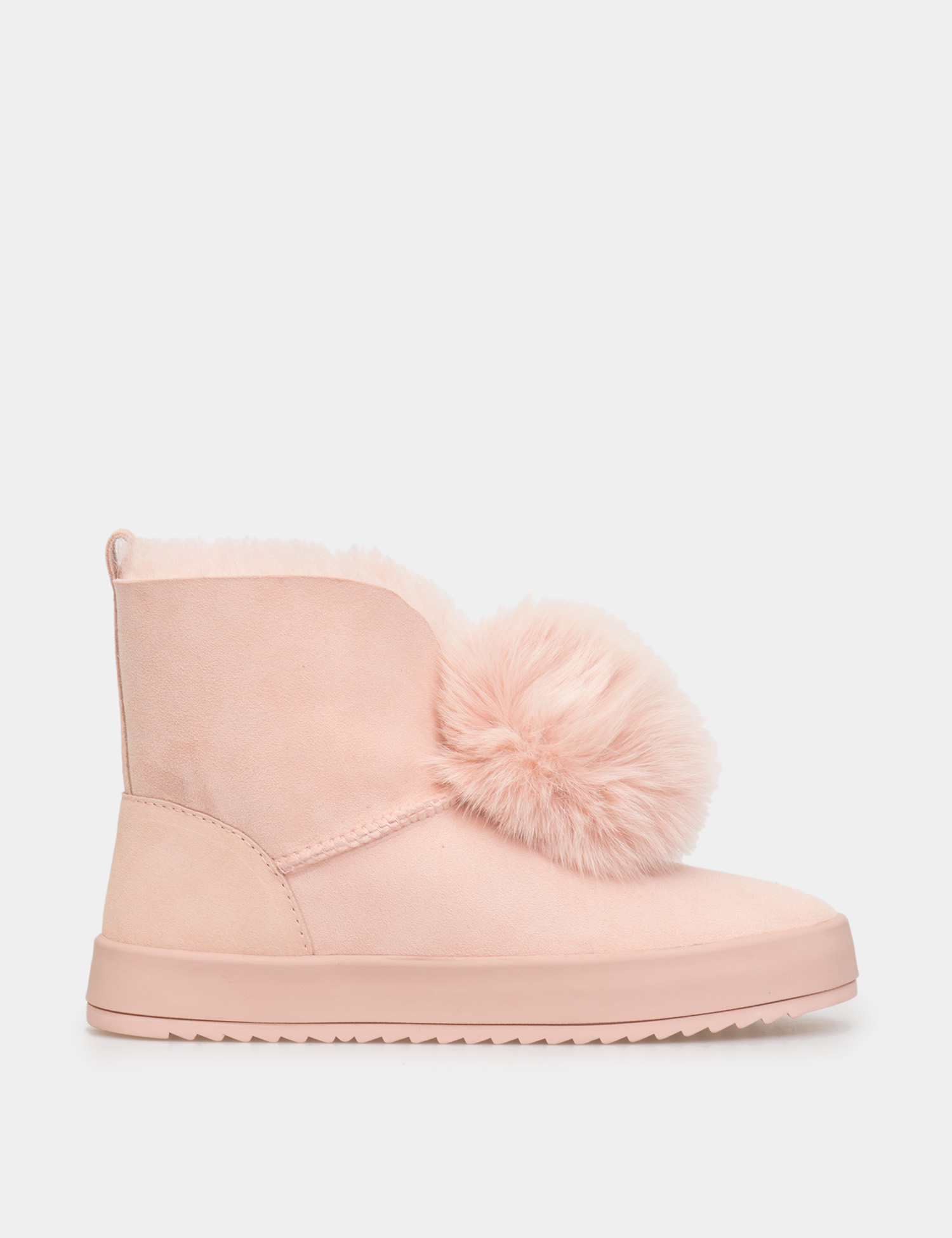 Картинка Жіночі рожеві замшеві черевики
