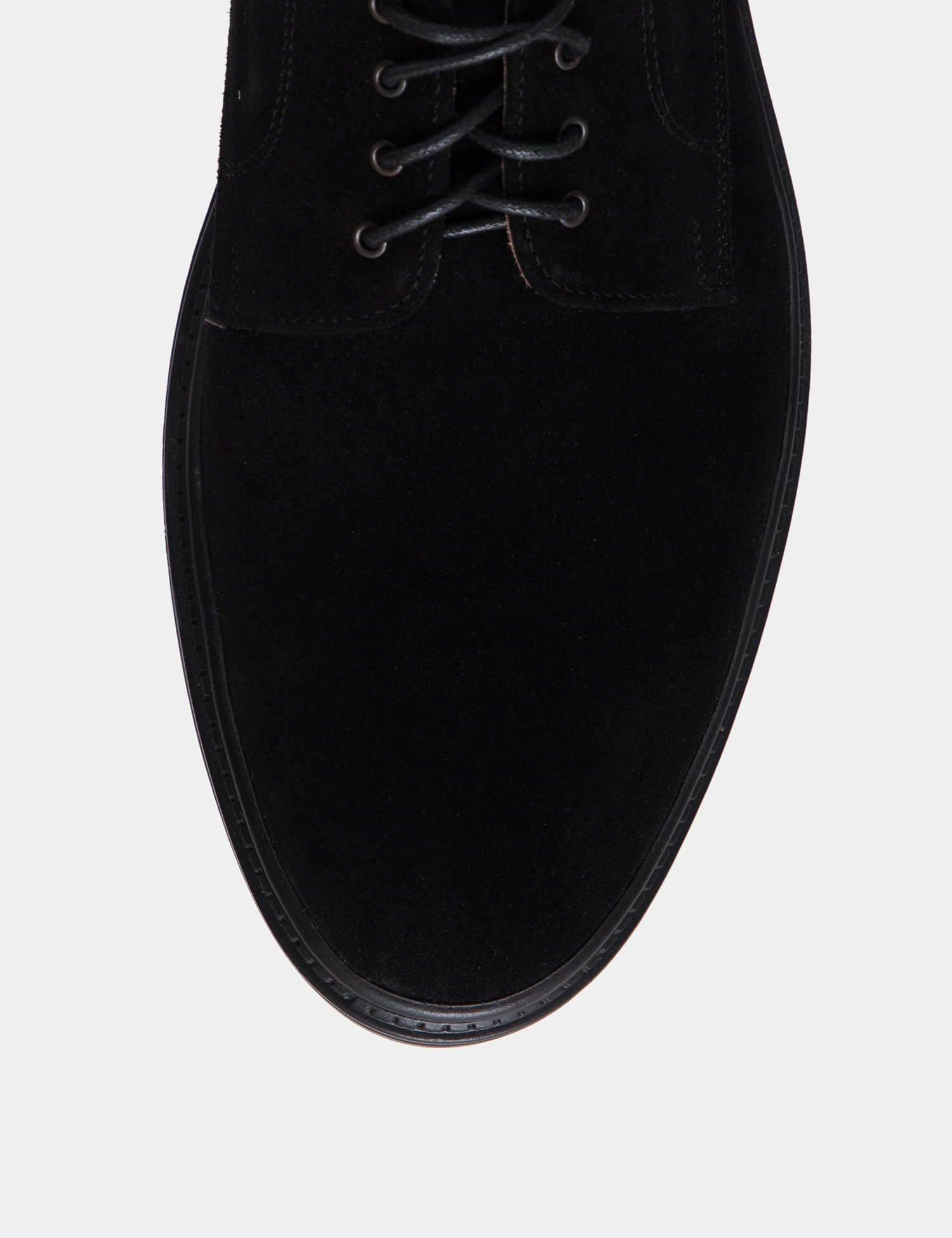 Картинка Туфлі чорні замшеві 