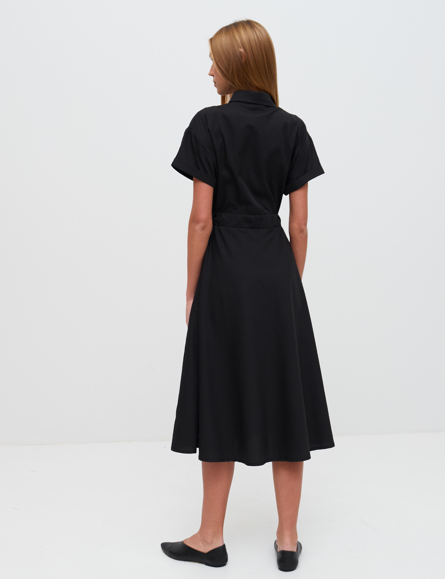 Картинка Чорна сукня-сорочка