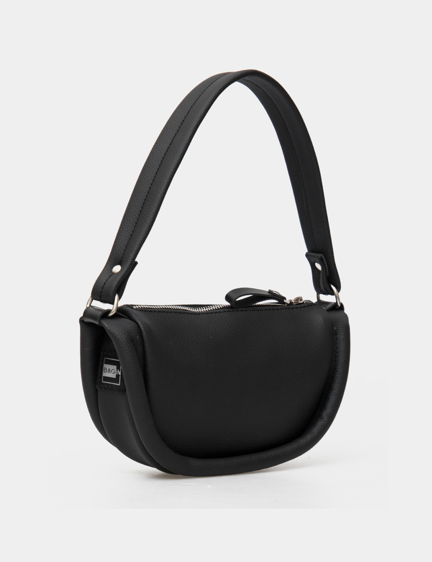 Картинка Чорна сумка з екошкіри