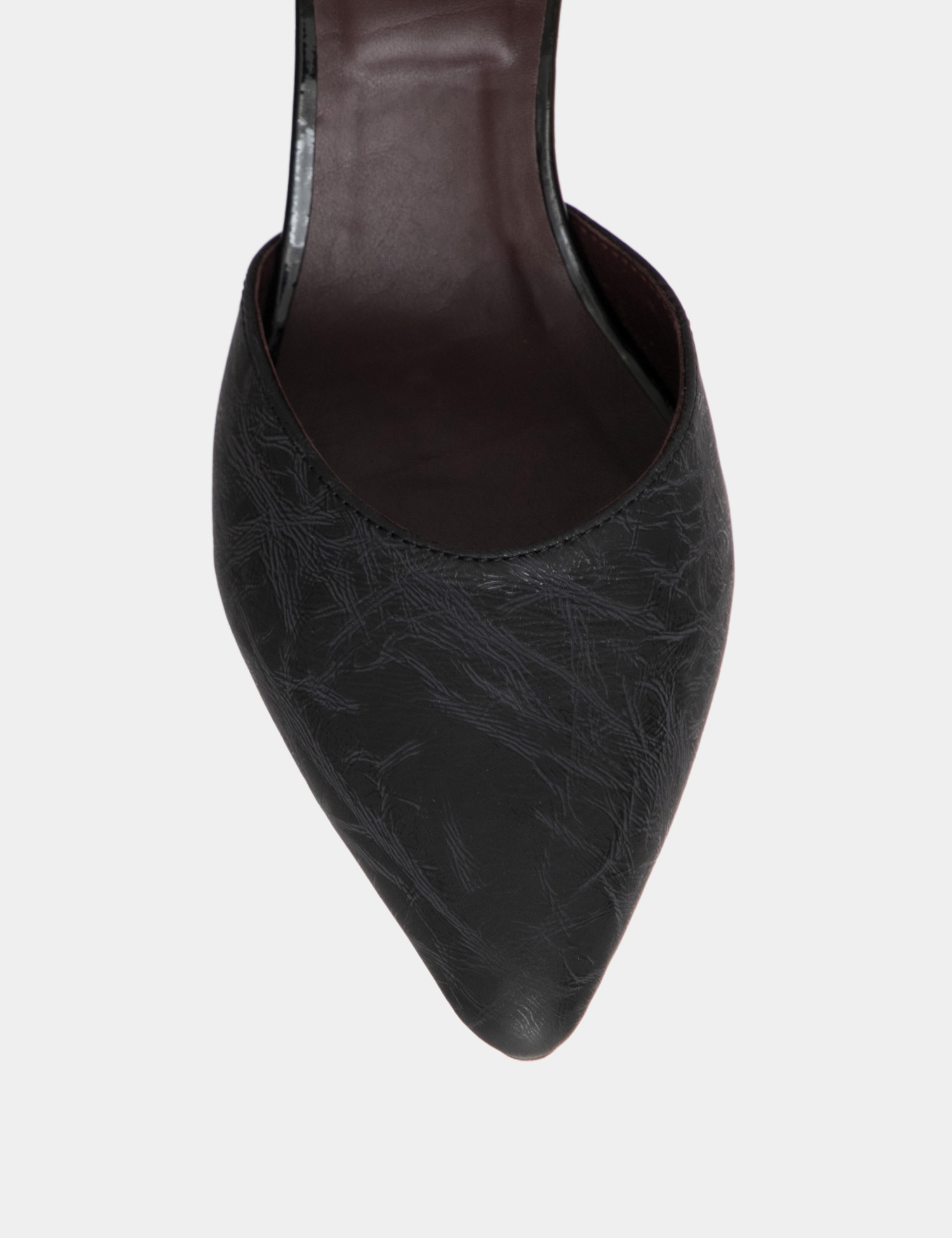 Картинка Чорні шкіряні туфлі на підборах