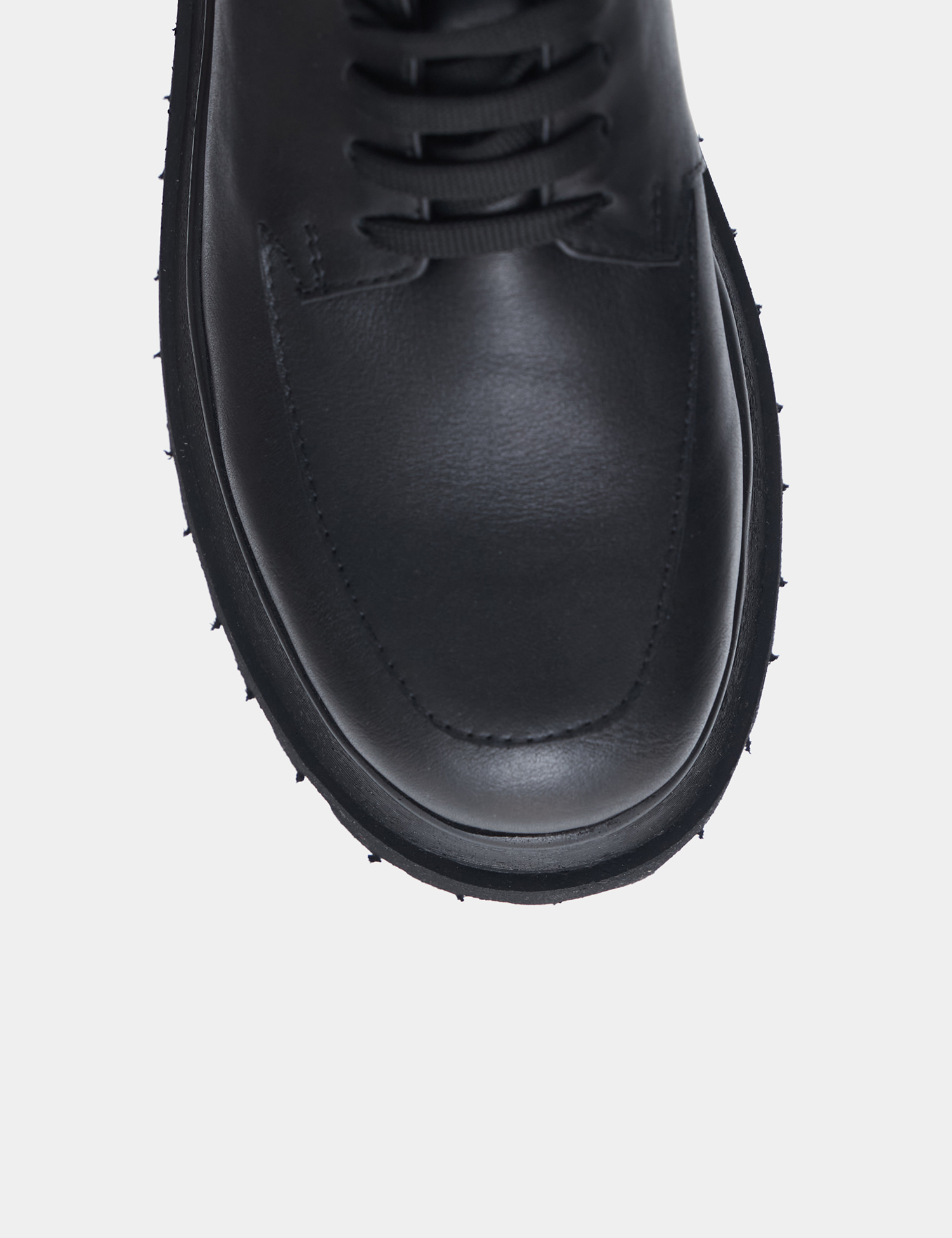 Картинка Жіночі чорні шкіряні туфлі