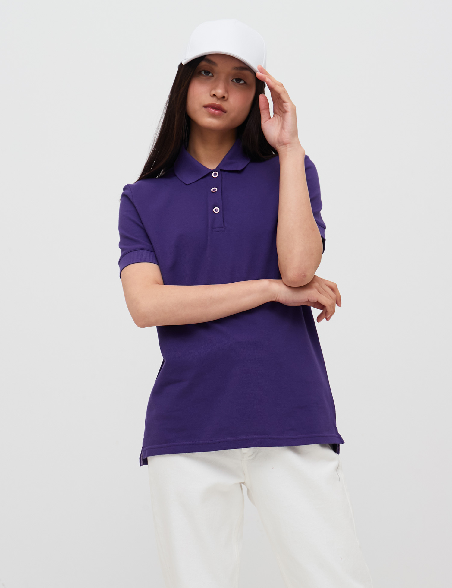 Картинка Жіноче фіолетове поло