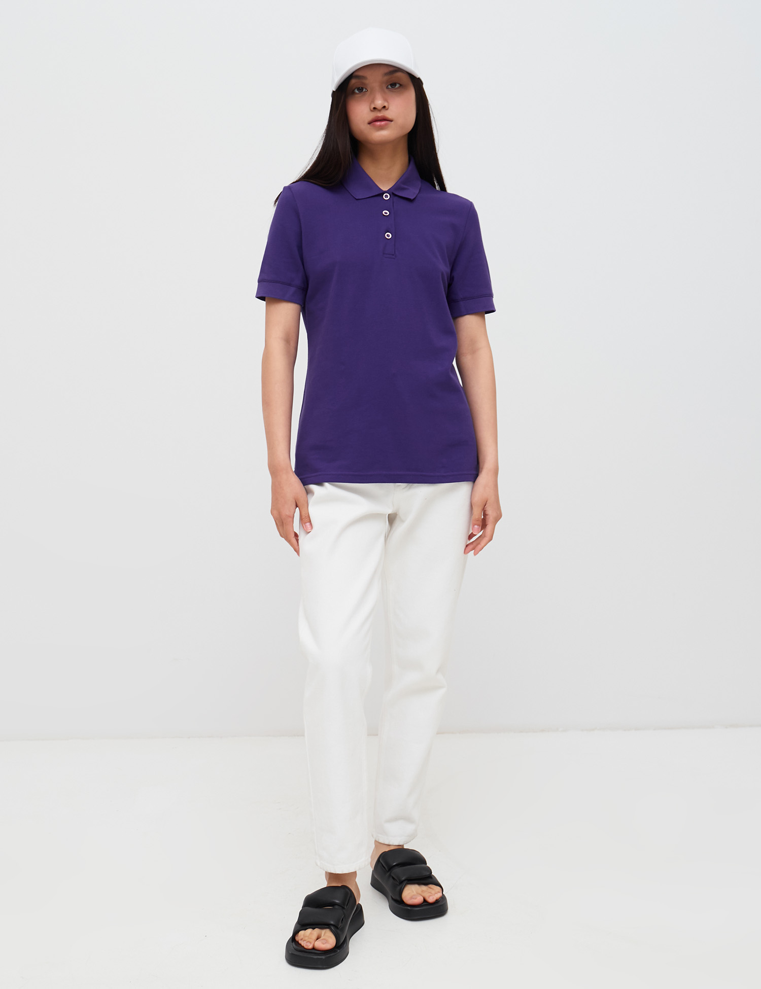 Картинка Жіноче фіолетове поло