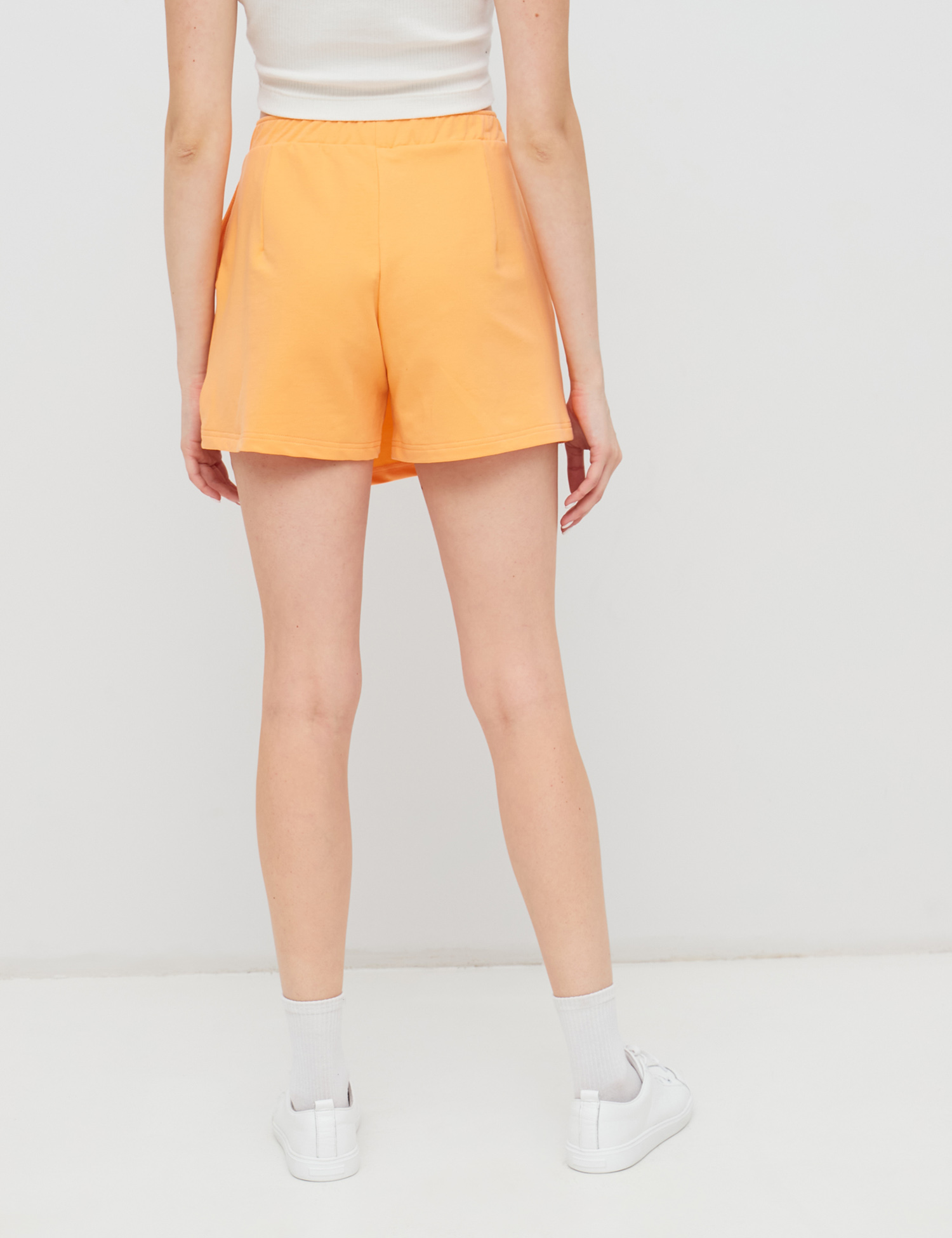 Картинка Жіночі помаранчеві асиметричні шорти