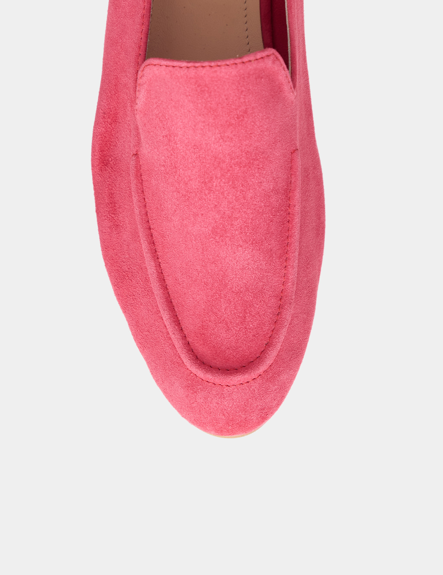 Картинка Жіночі рожеві замшеві мокасини