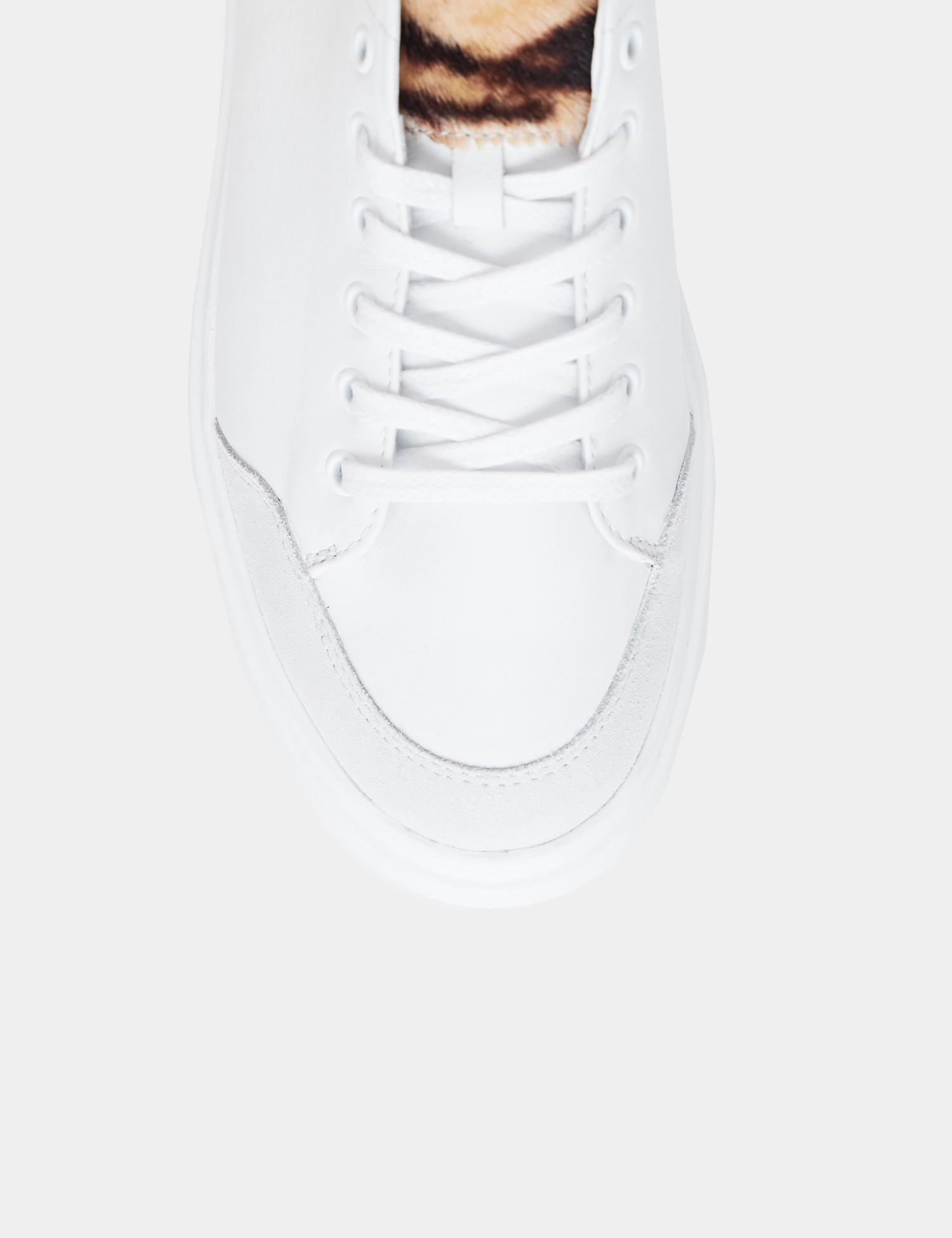 Image Жіночі білі шкіряні кросівки