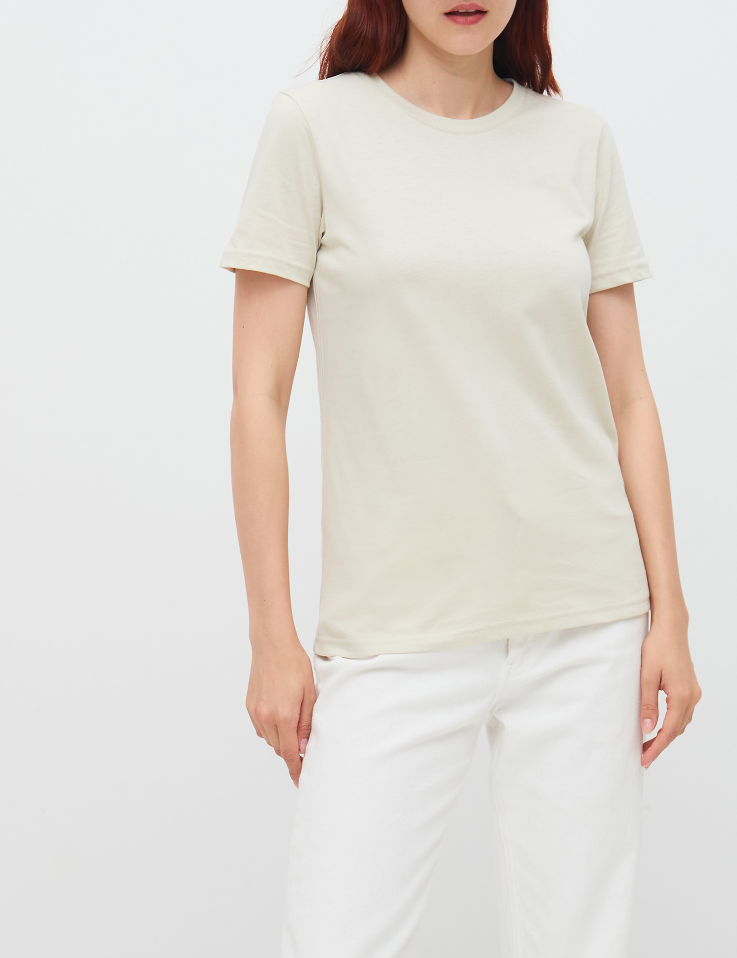 Картинка Жіноча світло-сіра футболка