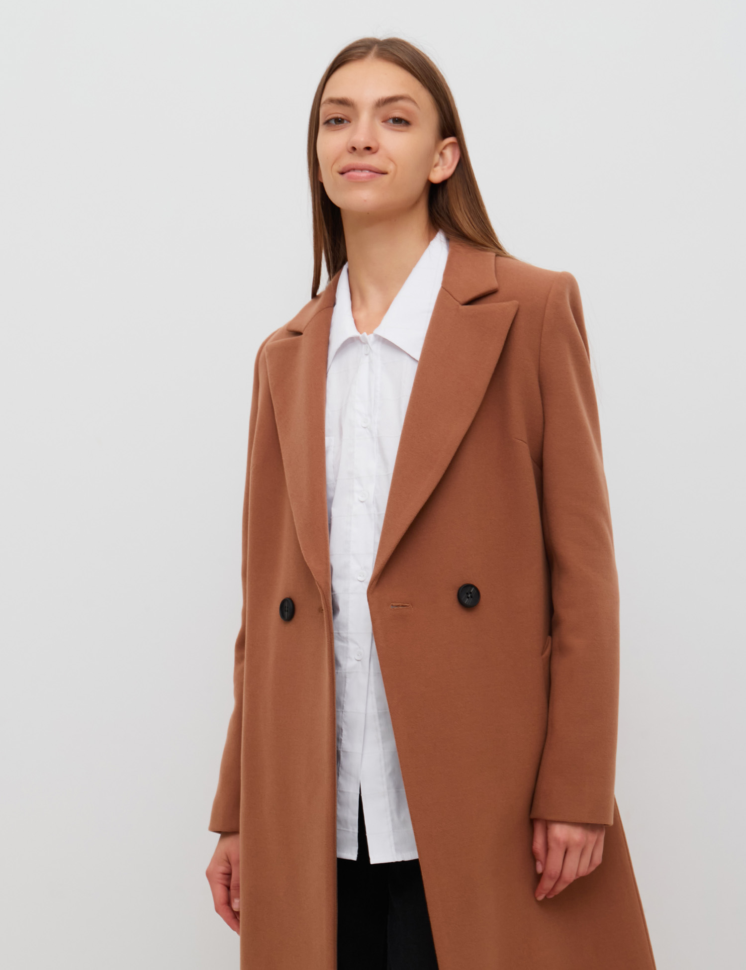 Картинка Жіноче світло-коричневе пальто