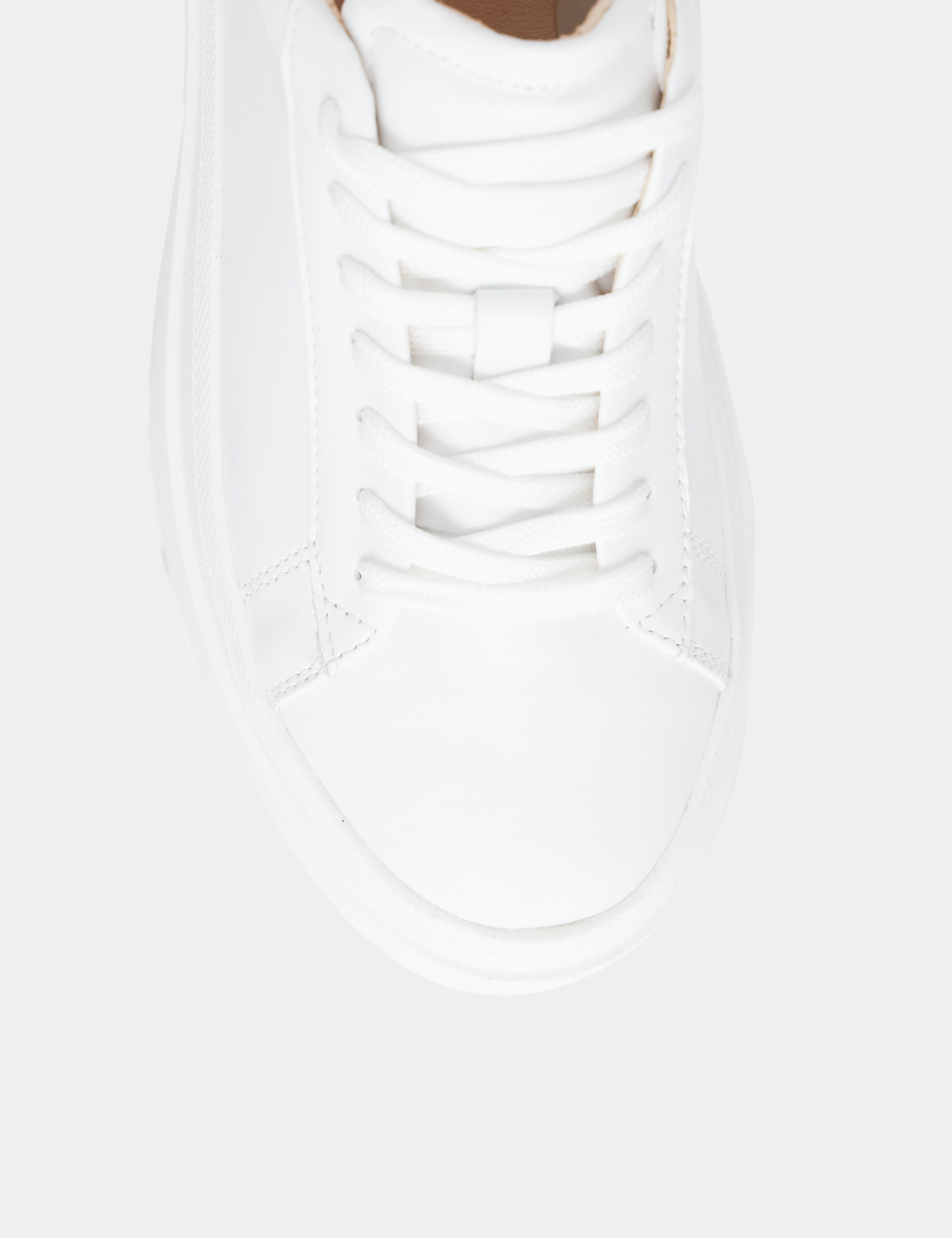 Картинка Жіночі білі шкіряні кросівки