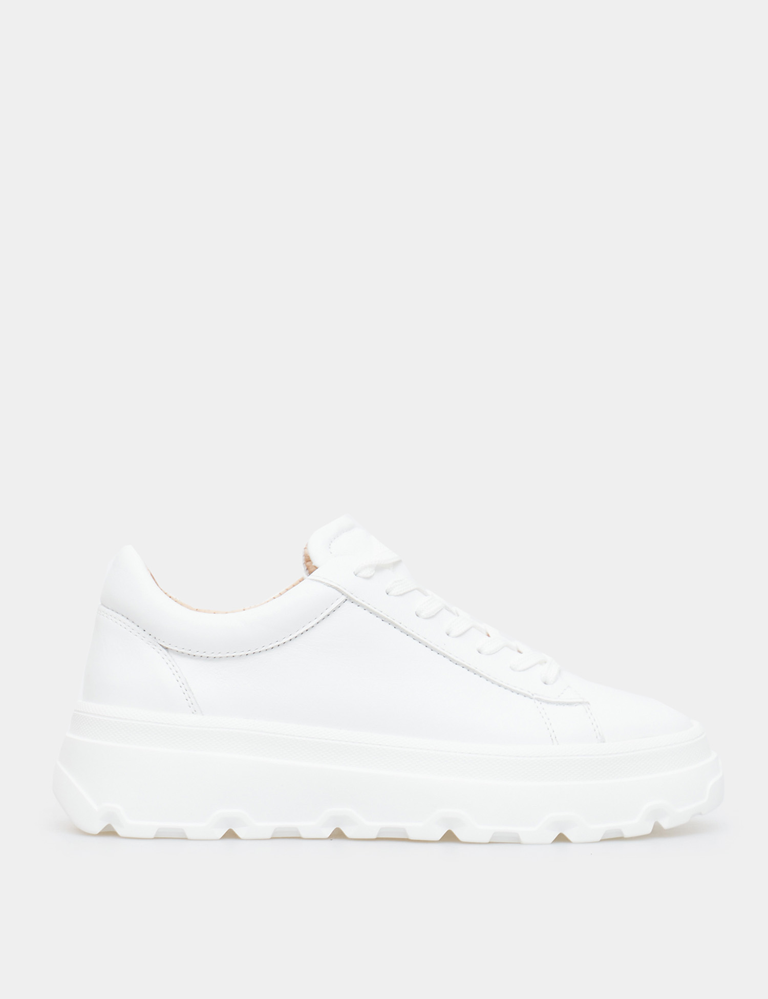 Картинка Жіночі білі шкіряні кросівки