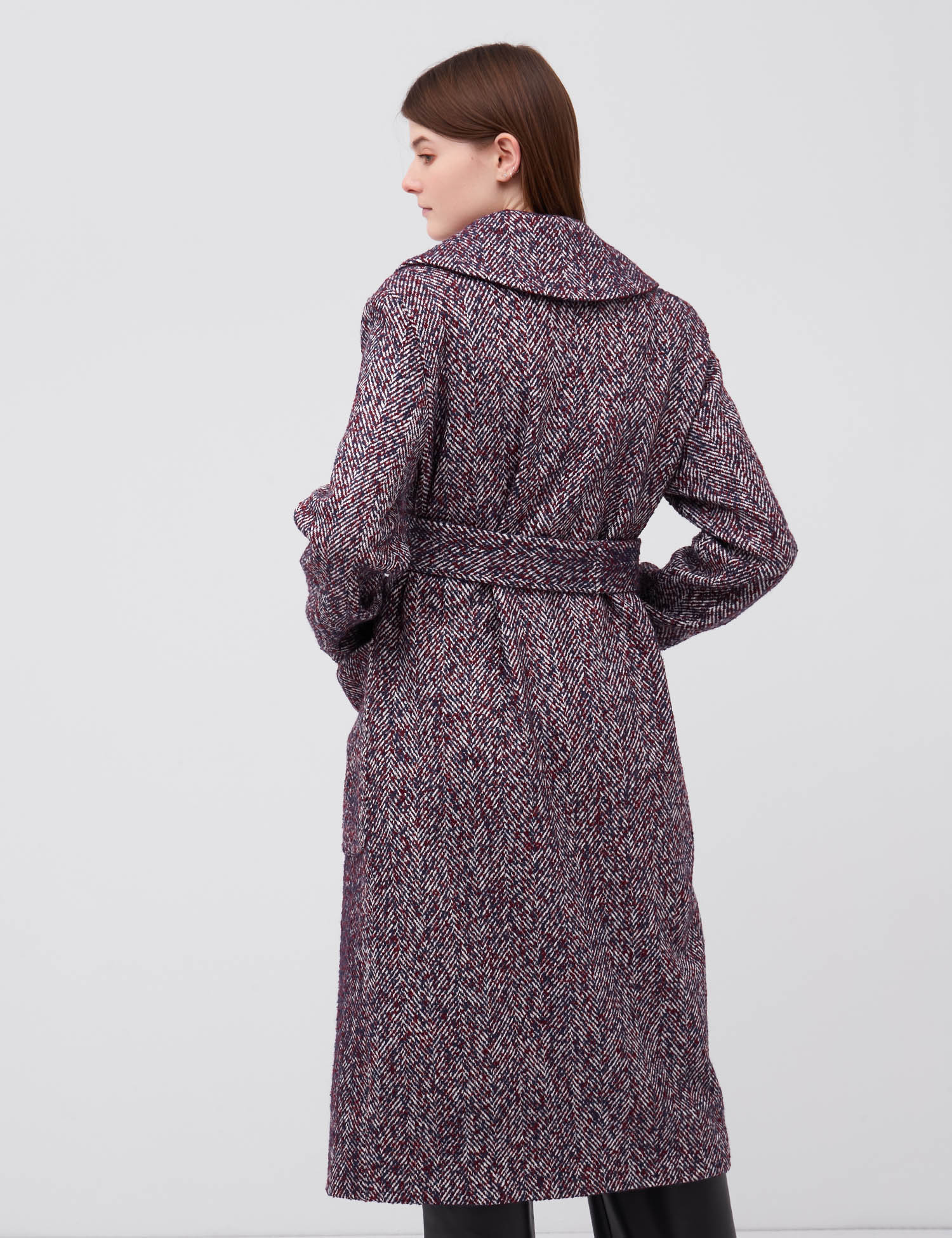 Картинка Жіноче червоно-синє пальто