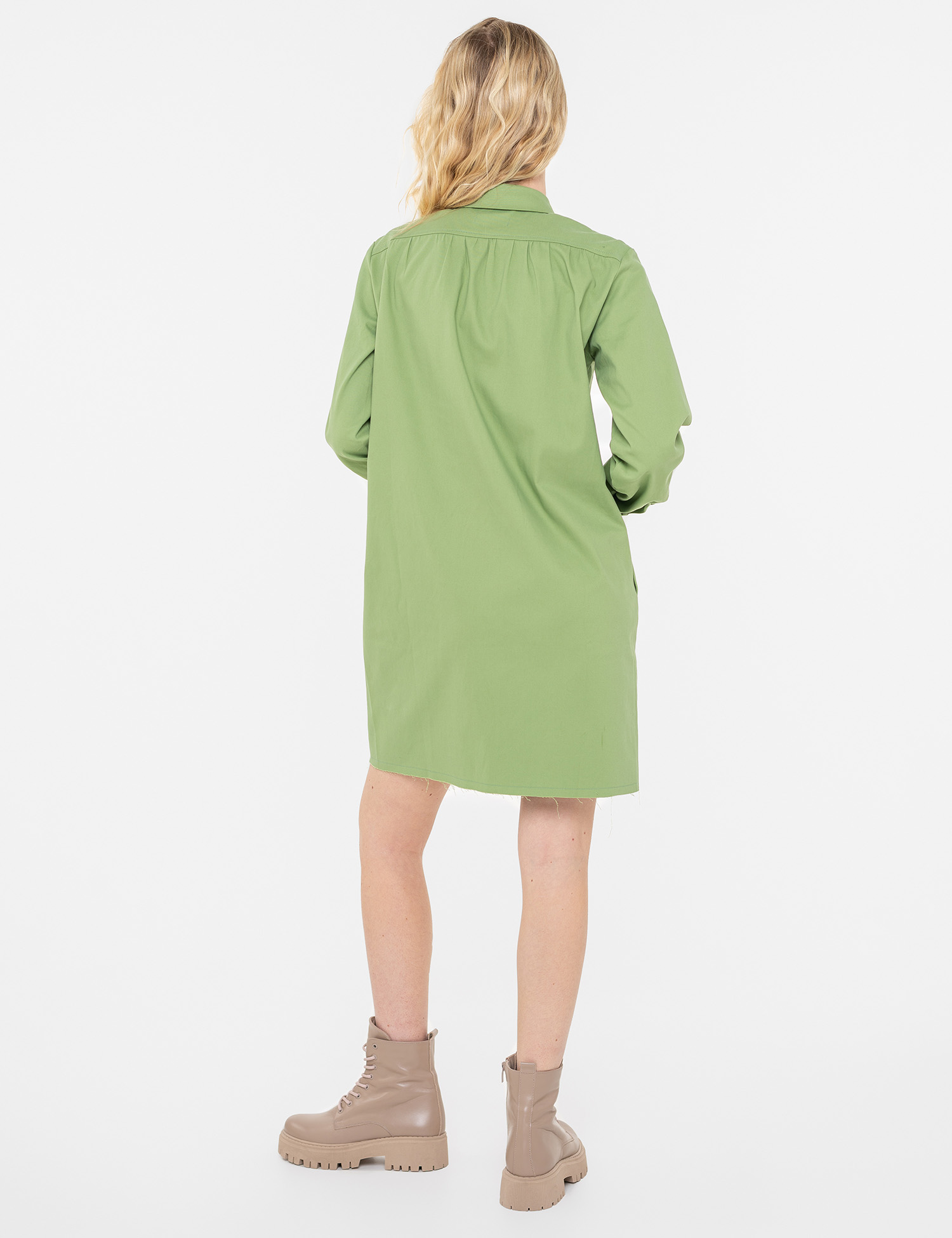 Картинка Зелена сукня-сорочка