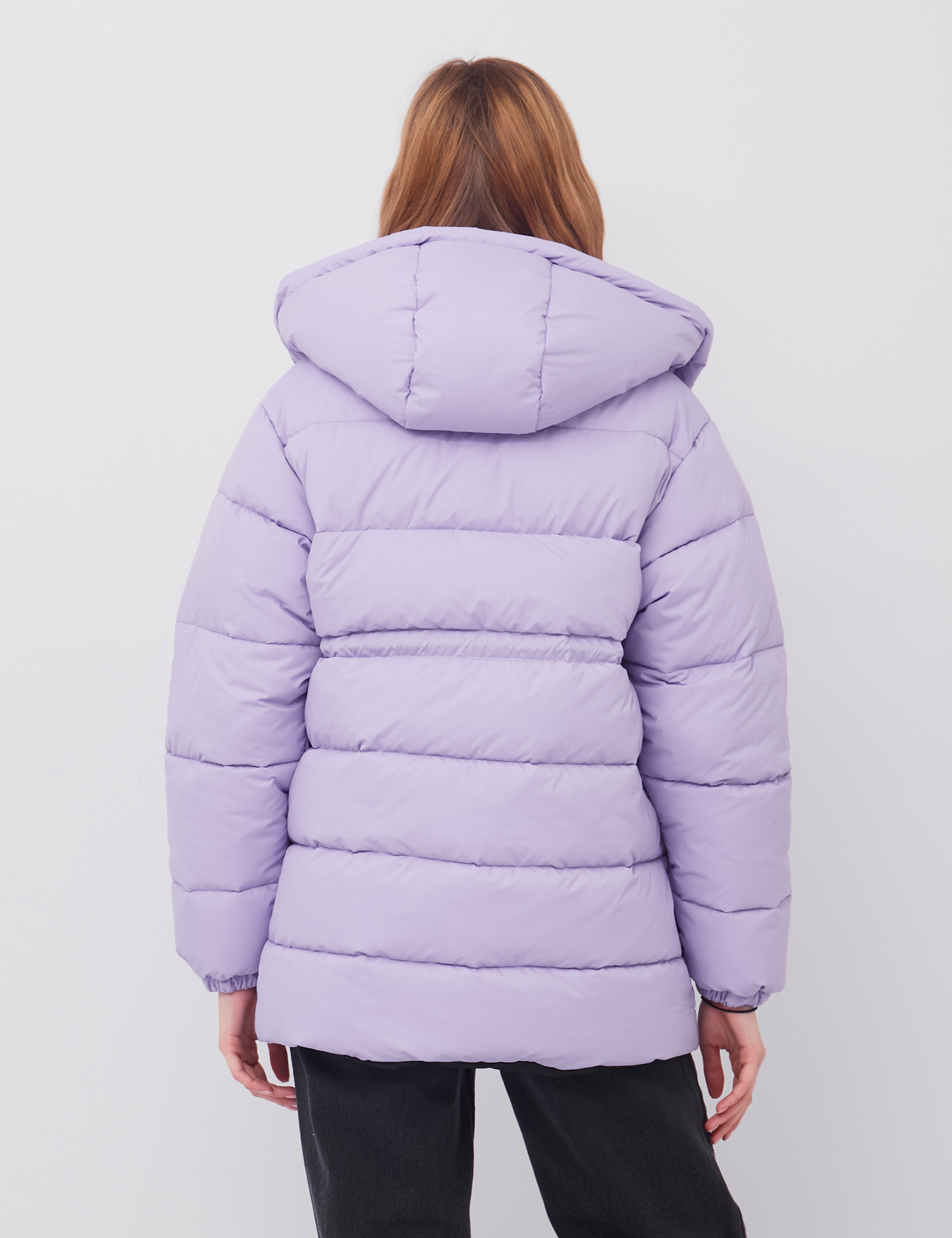 Картинка Жіноча фіолетова стьобана куртка