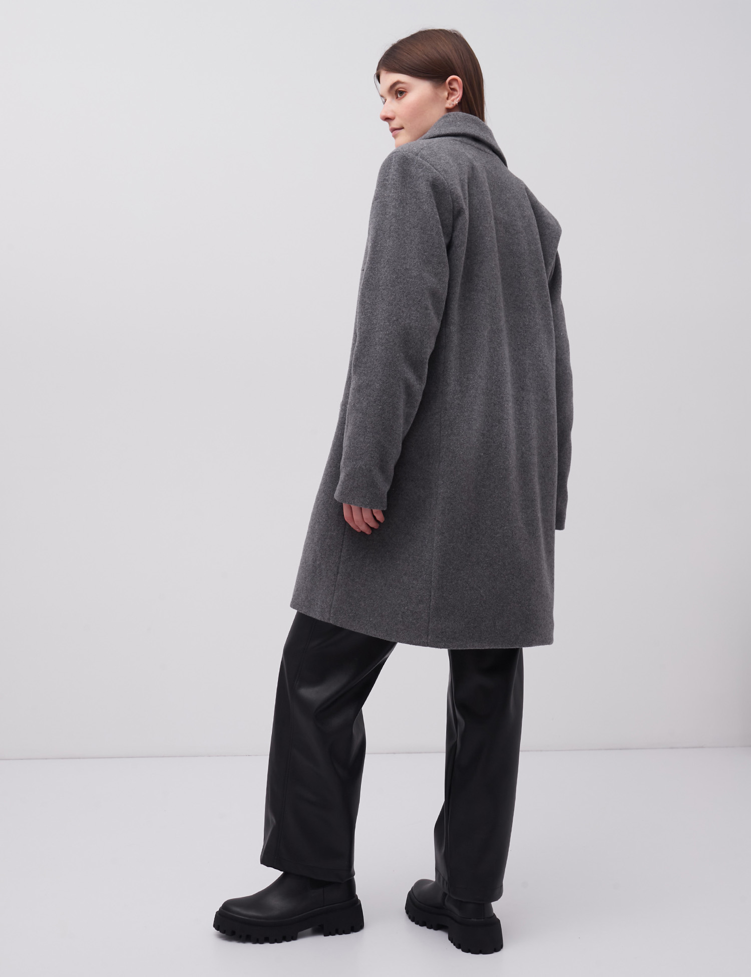 Картинка Жіноче сіре пальто