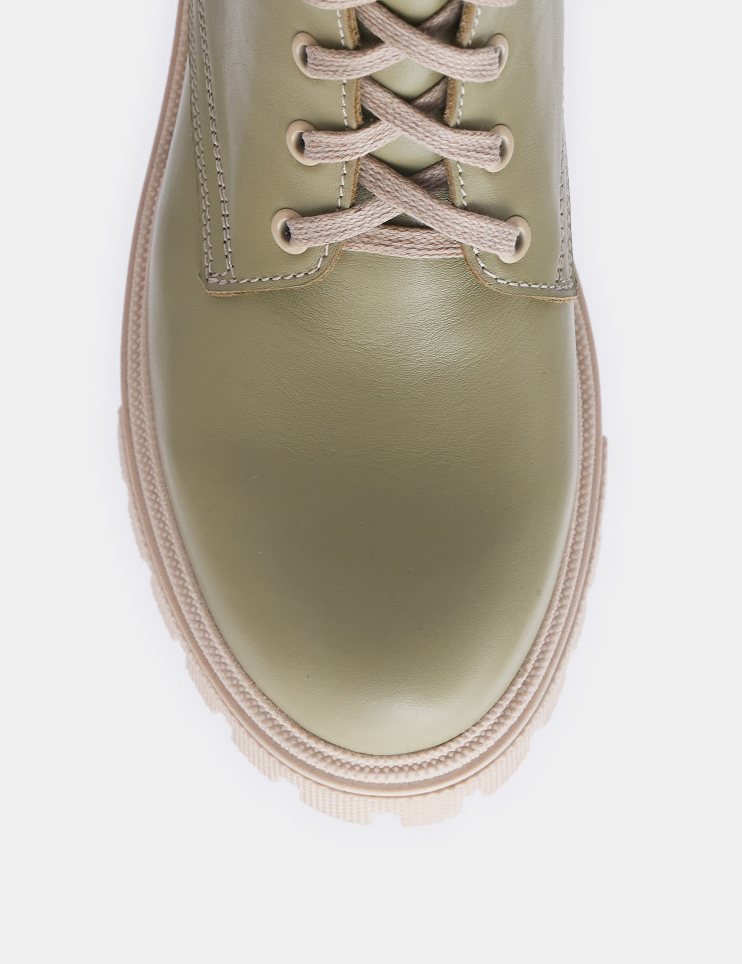 Картинка Жіночі світло-зелені шкіряні черевики