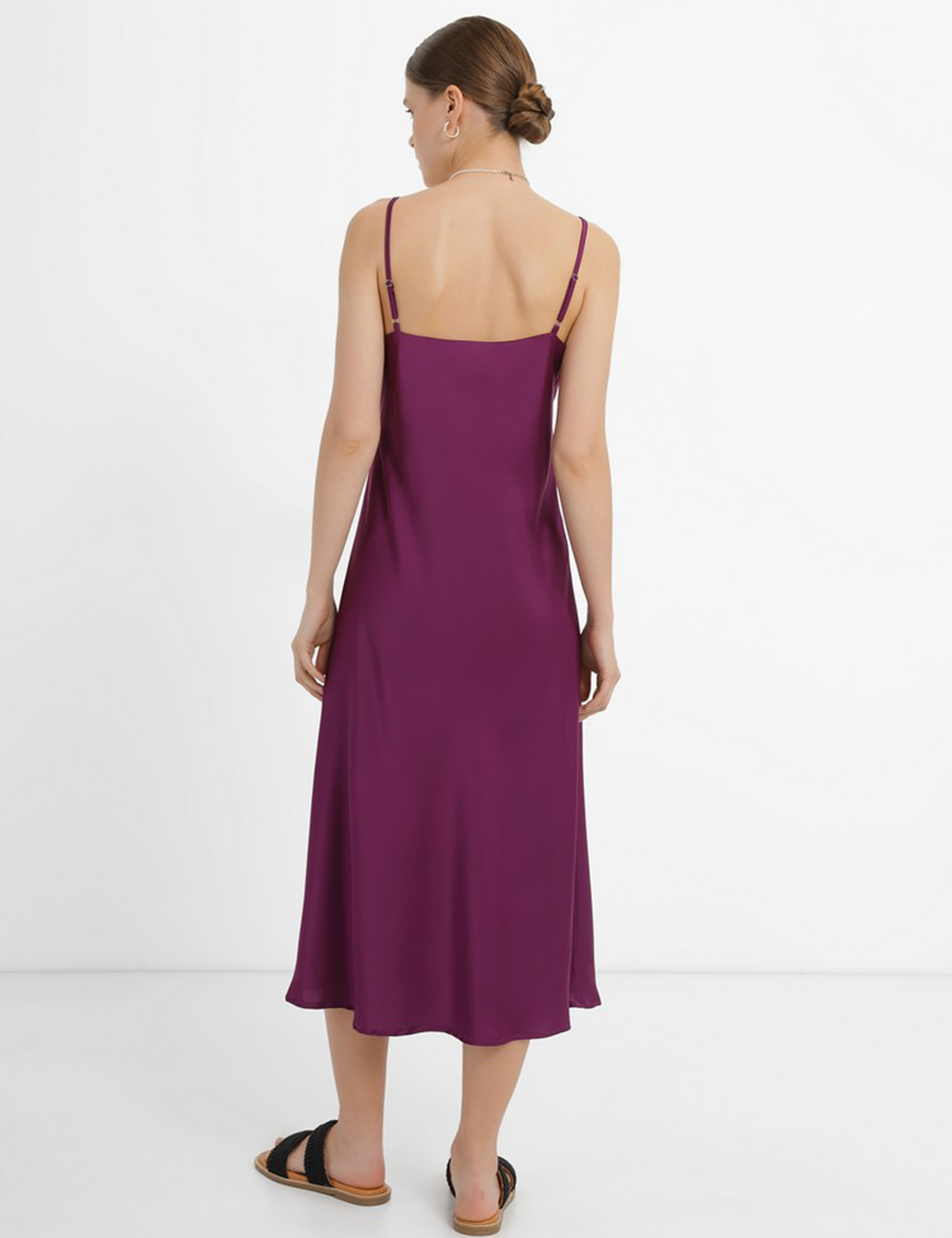 Картинка Сукня міді фіолетова