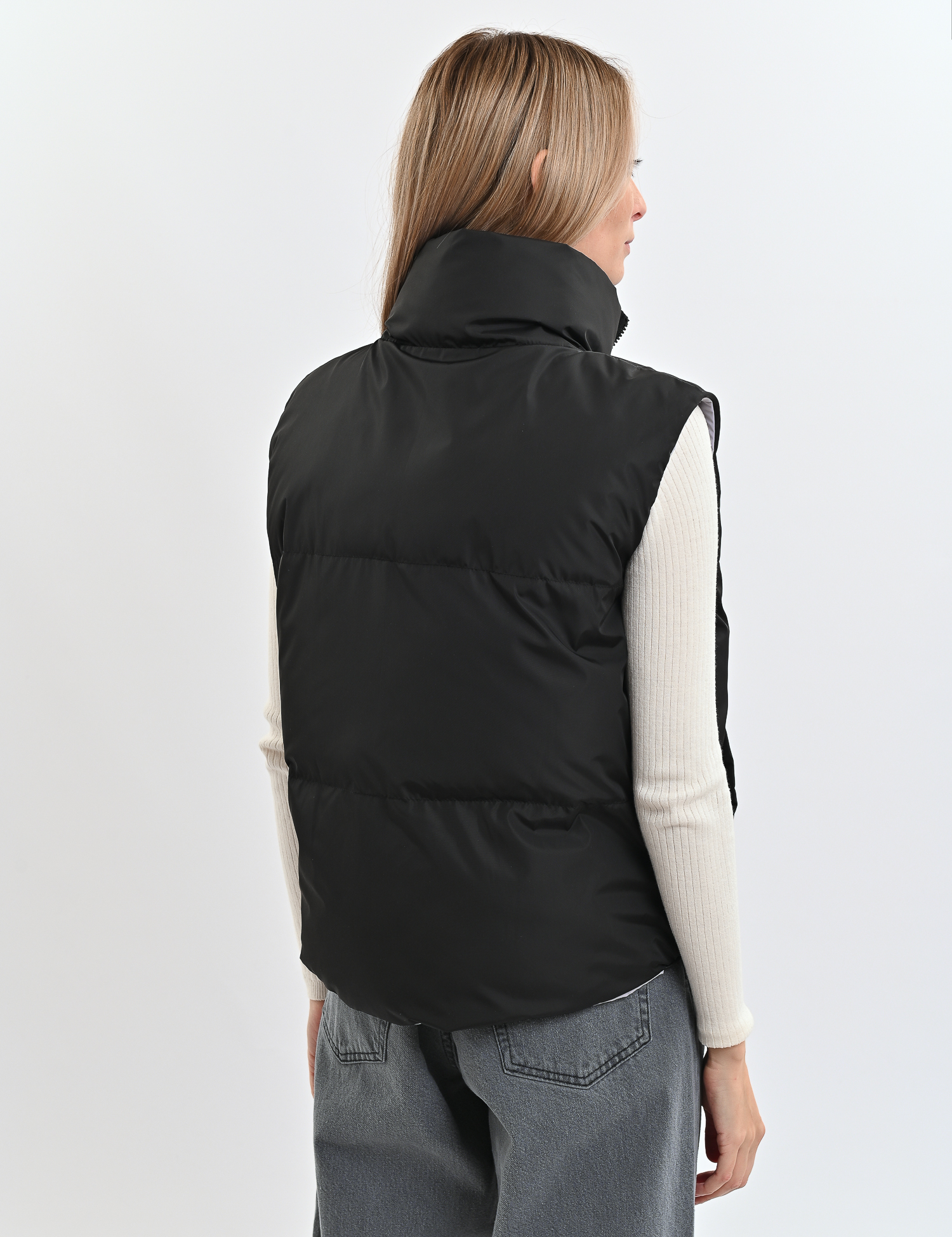 Картинка Двосторонній жилет сіро-чорний